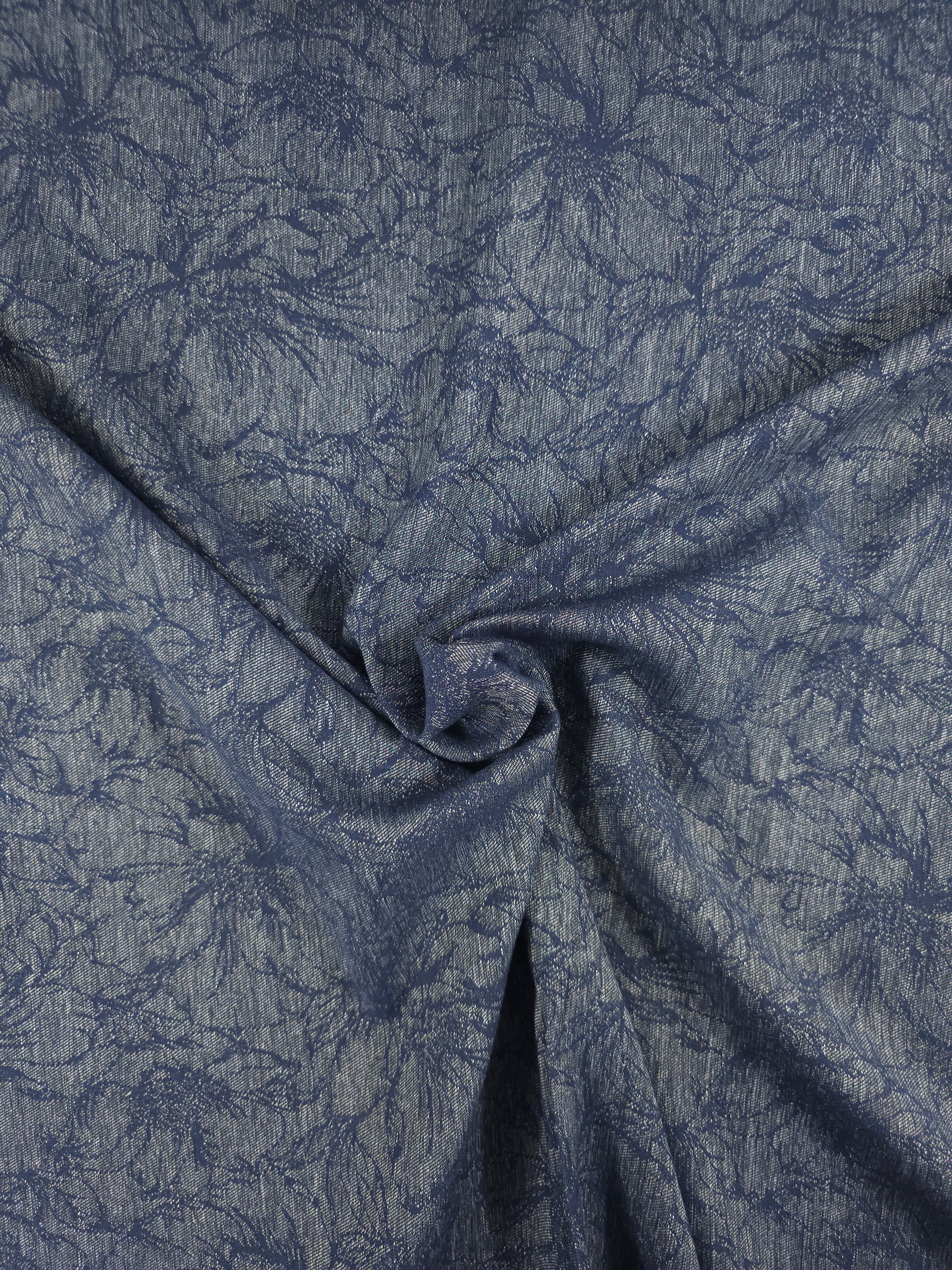 Floral Jacquard Dressmaking Denim