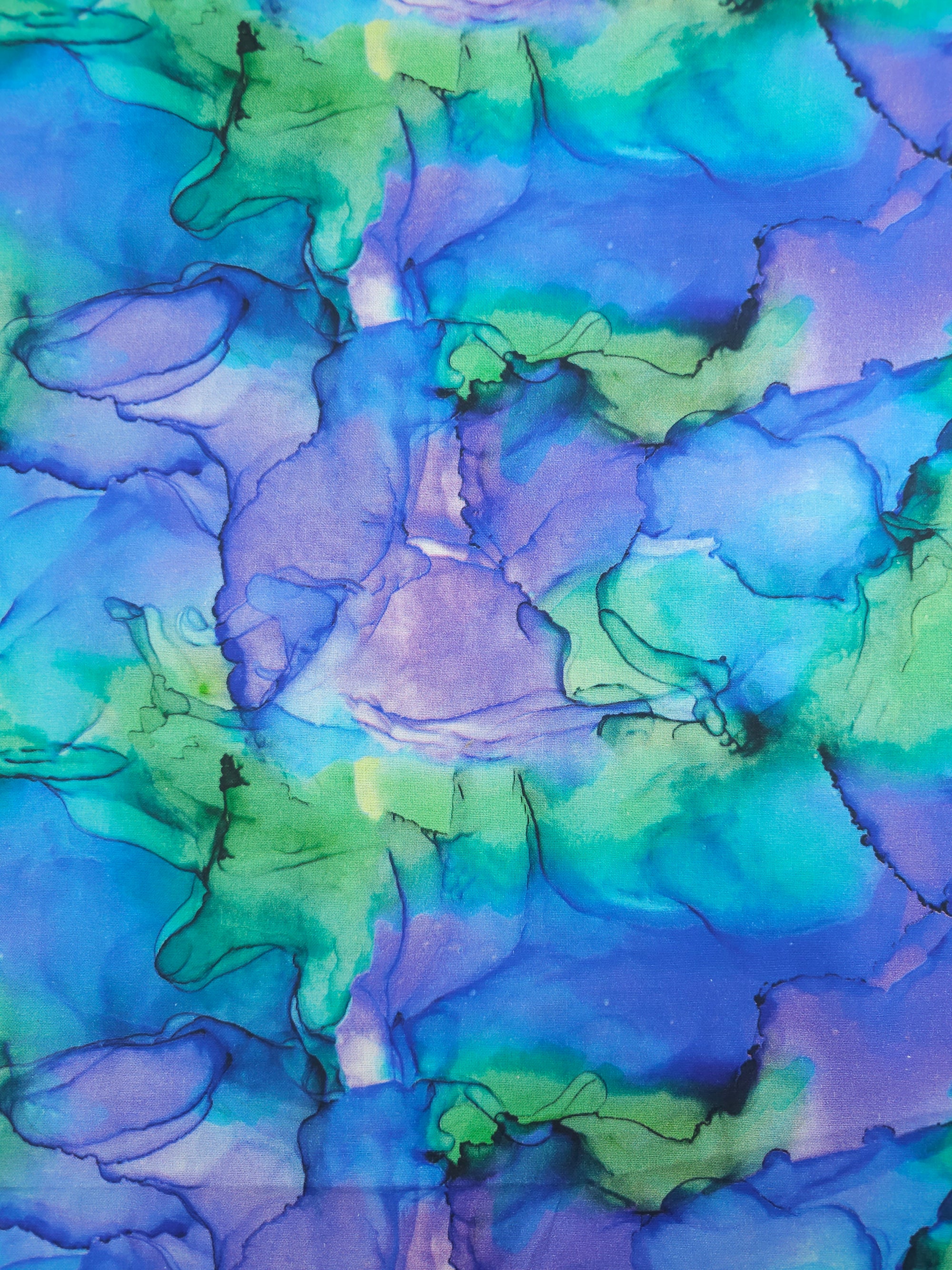 Green/Purple Marble Diffusion 100% Cotton - Joann