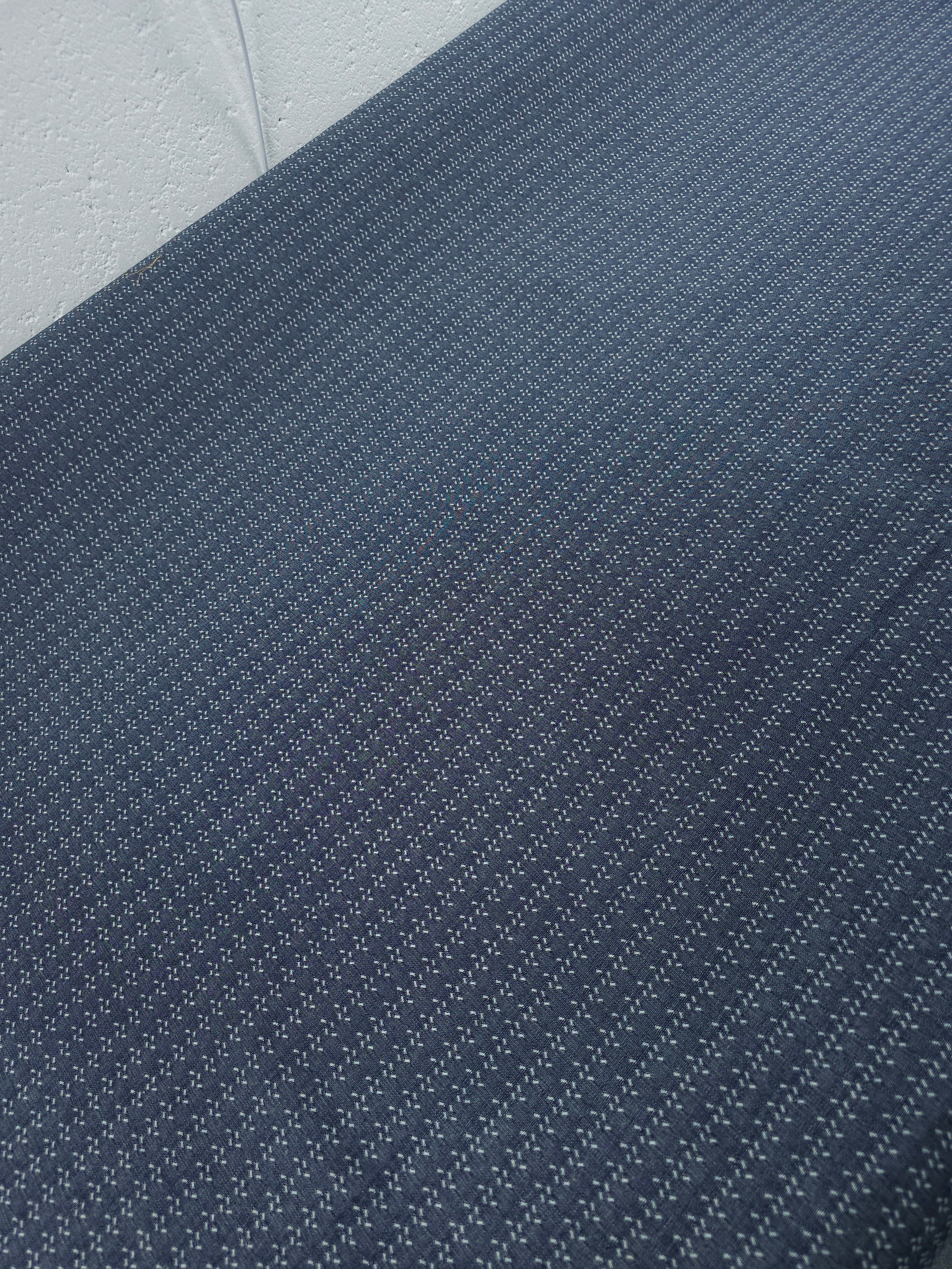 Ditsy Static Geometric Denim