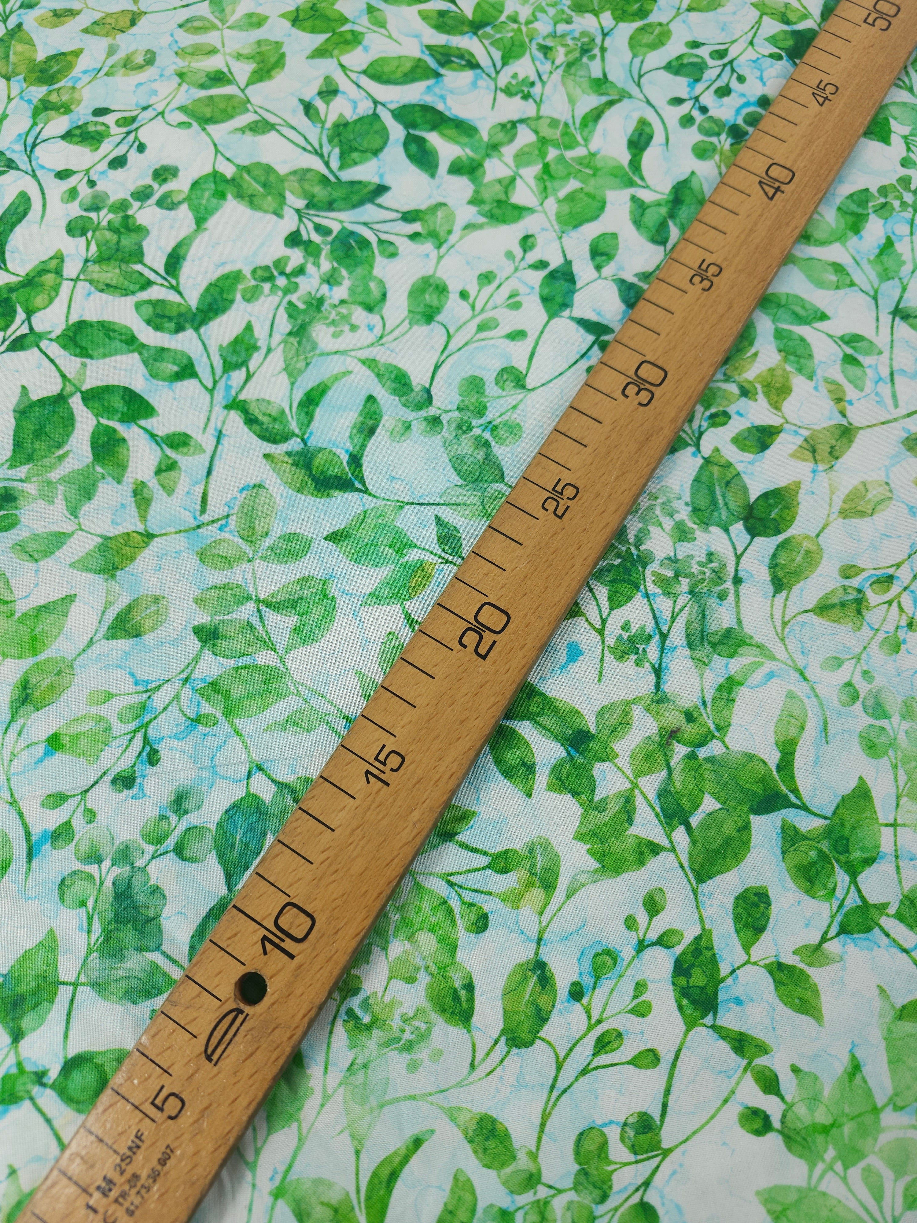 Green Concerto Leaf Vine 100% Cotton