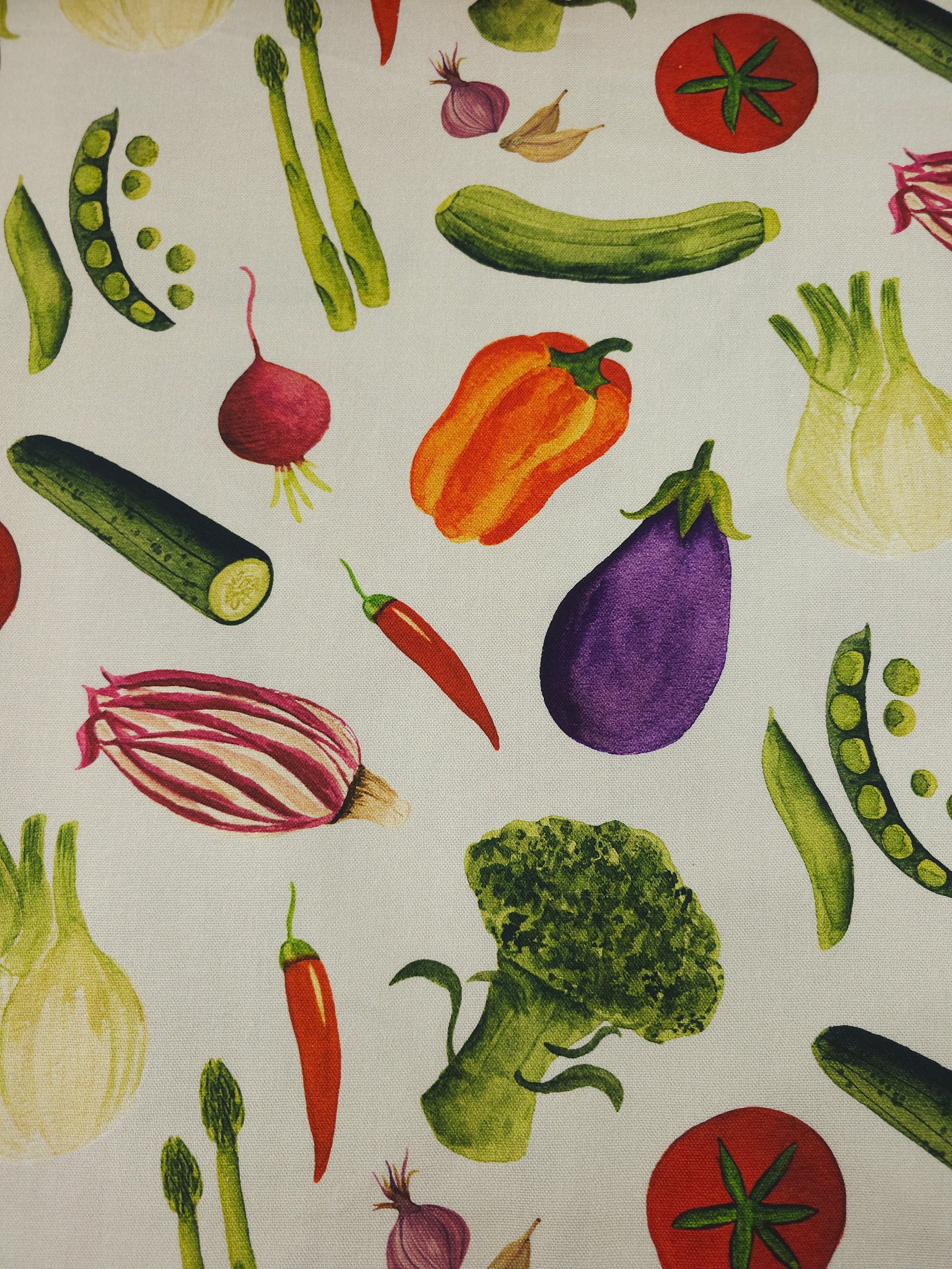 Vegetable Patch Lightweight Canvas Cotton