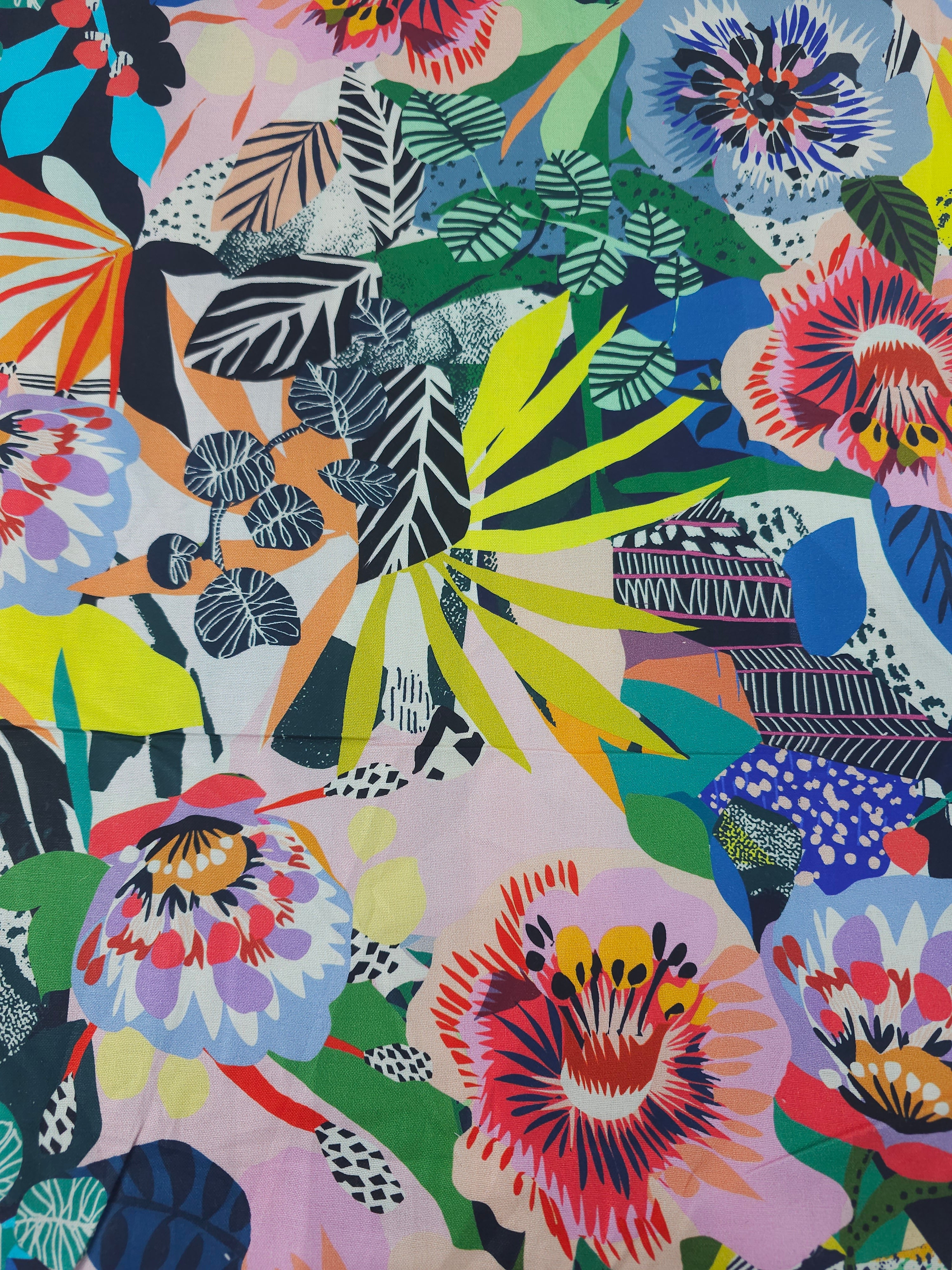 Funky Floral Sketch 100% Cotton - Kitty McCall x Free Spirit