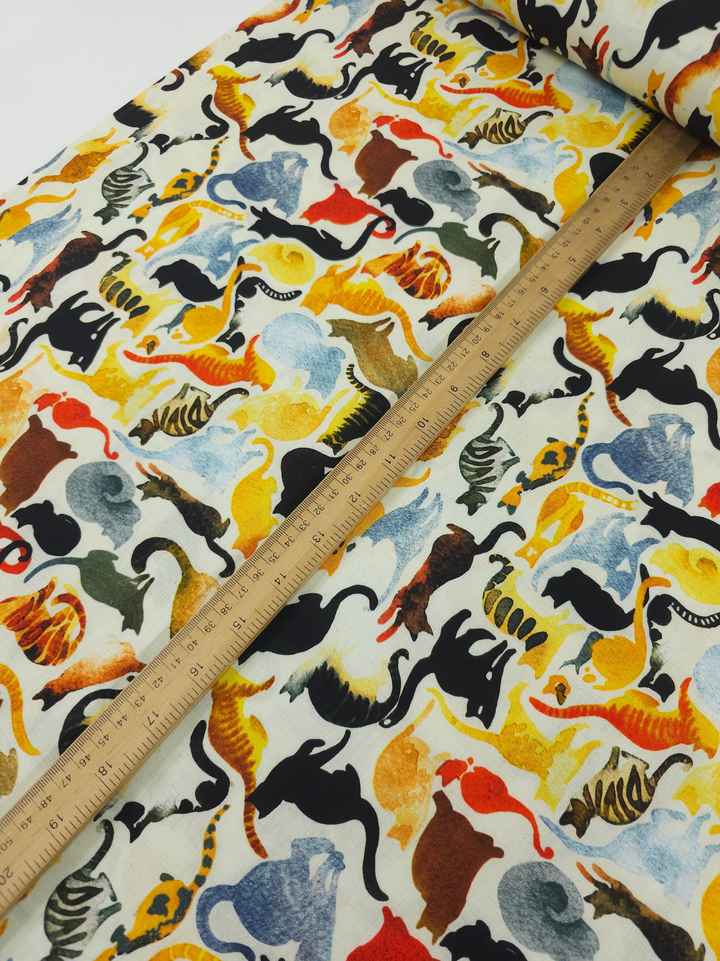 Multi Cat Party 100% Cotton - Joann