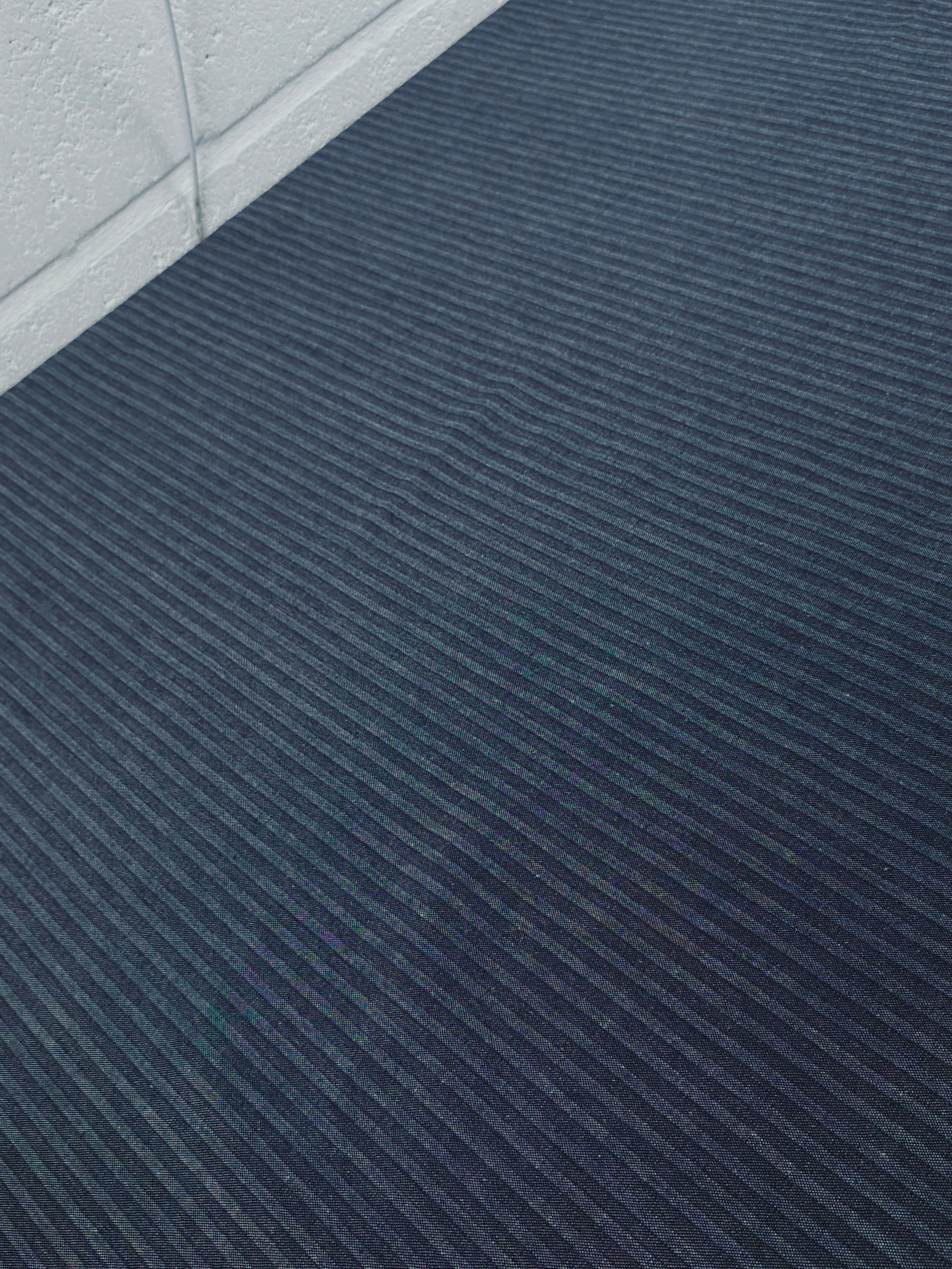 Washed Navy Stripe Denim
