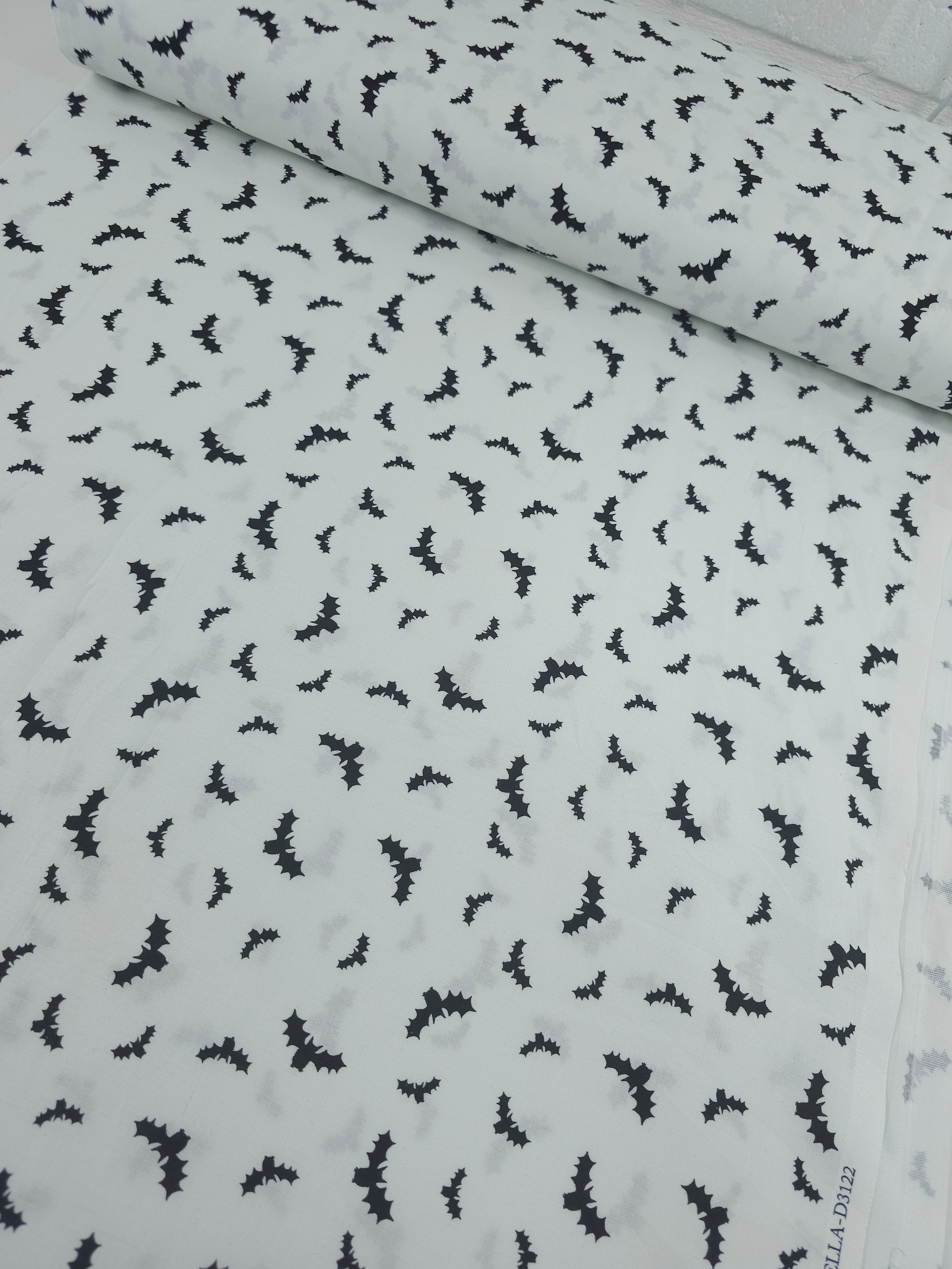 White/Black Bats 100% Cotton