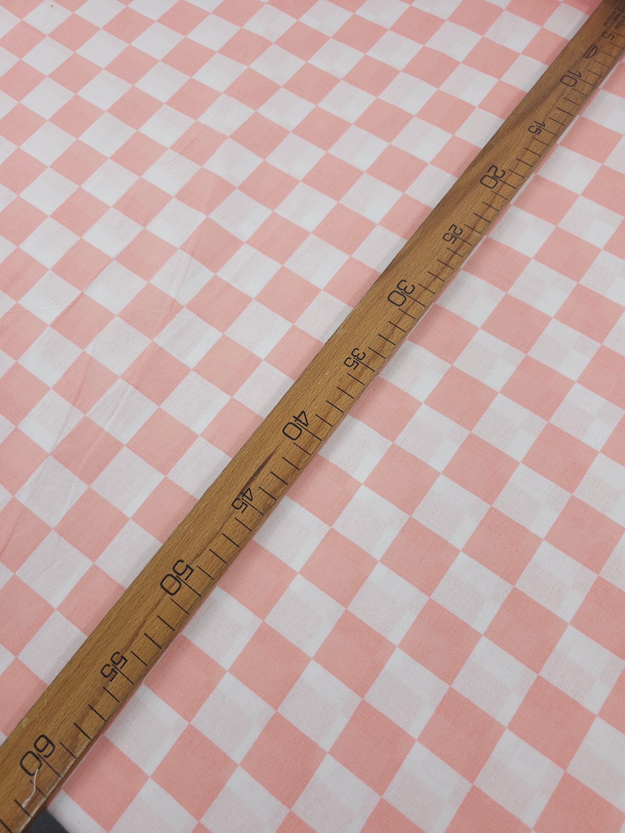 Candy Pink Checkerboard 100% Cotton 102" *EXTRA WIDE*