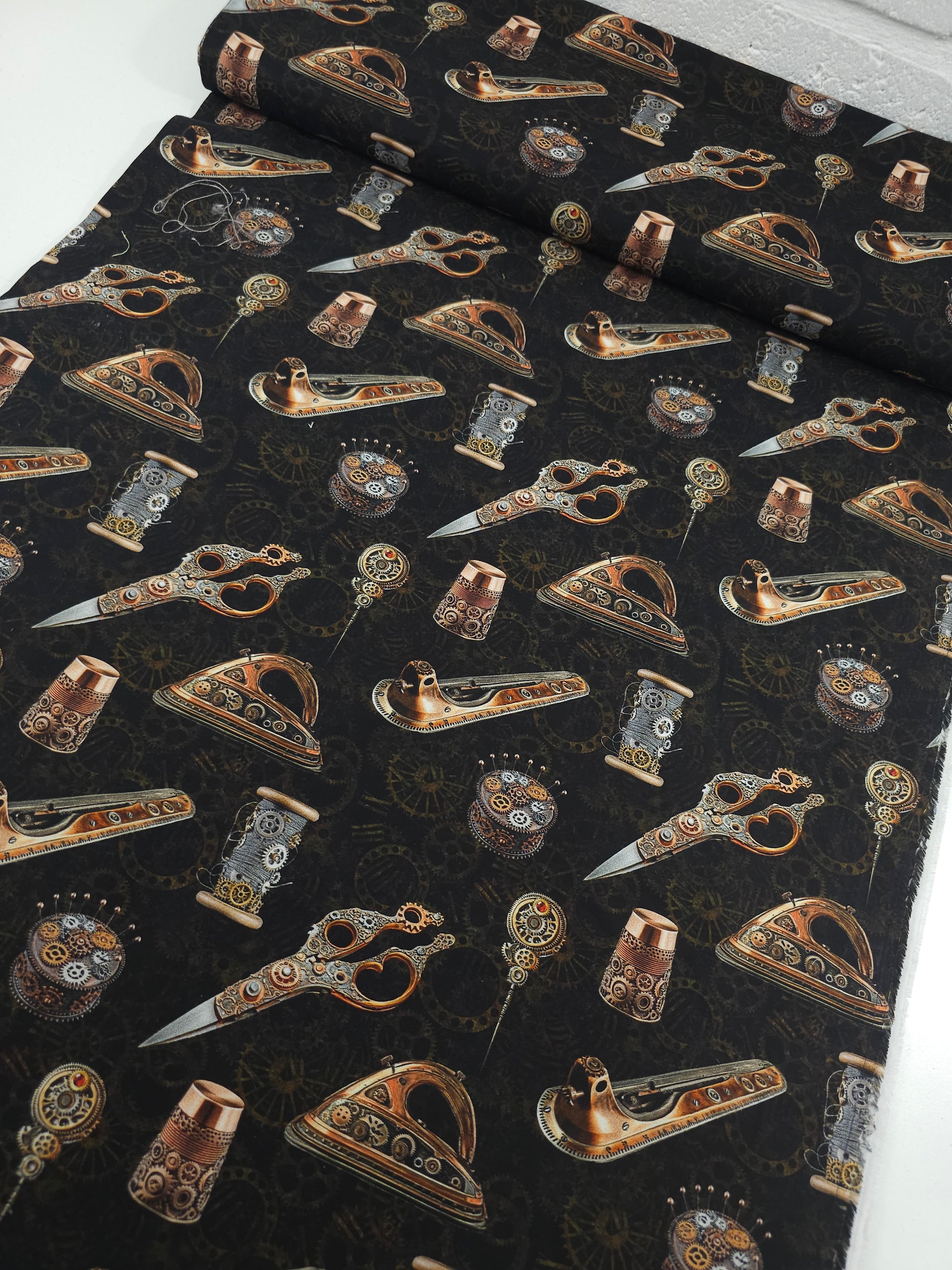 Steam Punk Sewing Notions 100% Cotton
