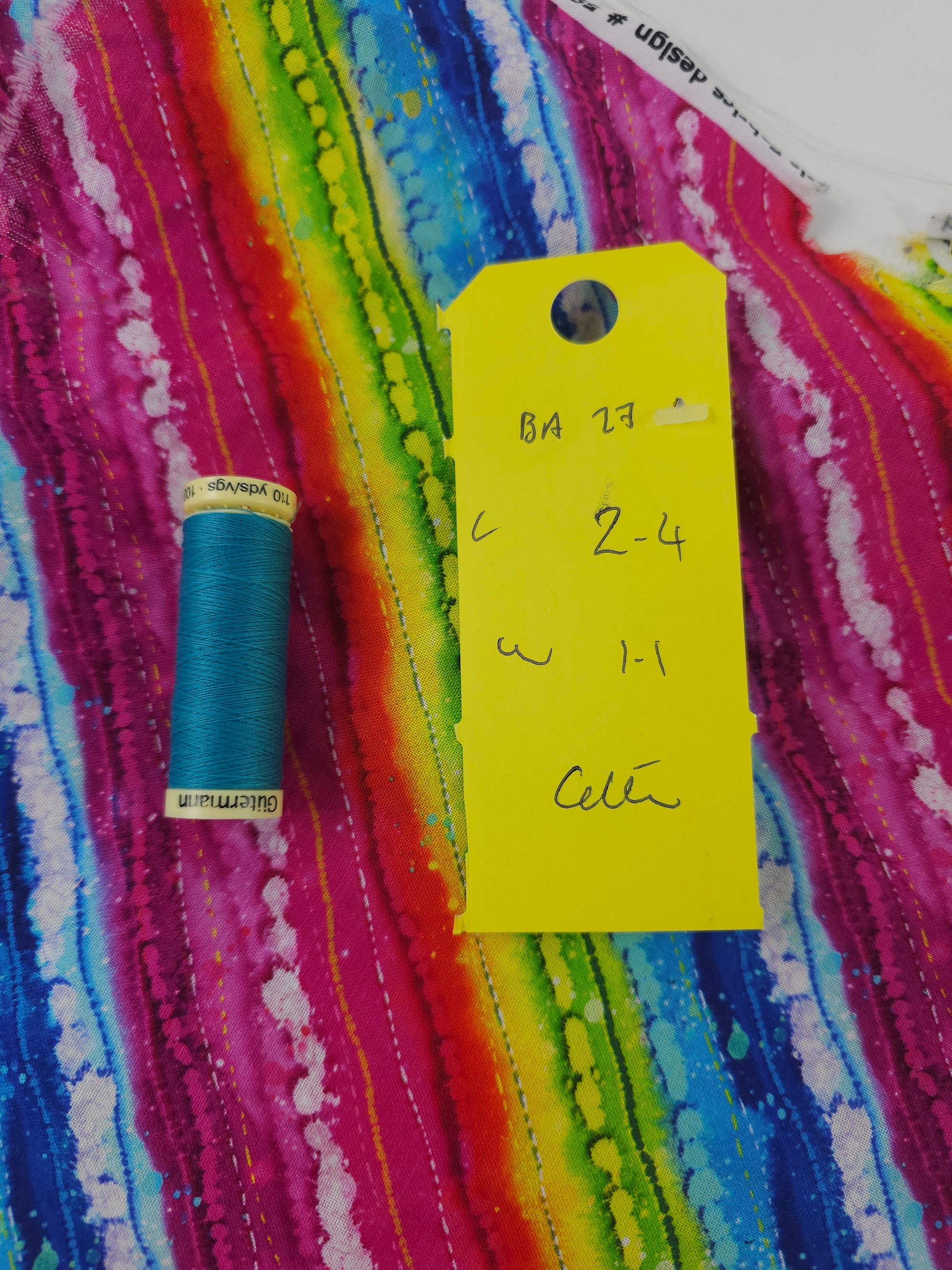 Rainbow stripe Cotton- 2.4m piece