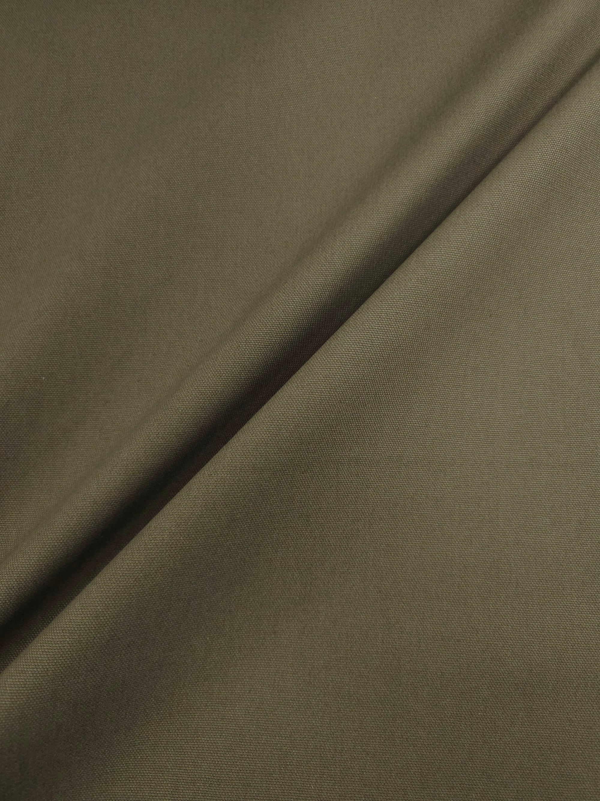 Moss Khaki Cotton Canvas