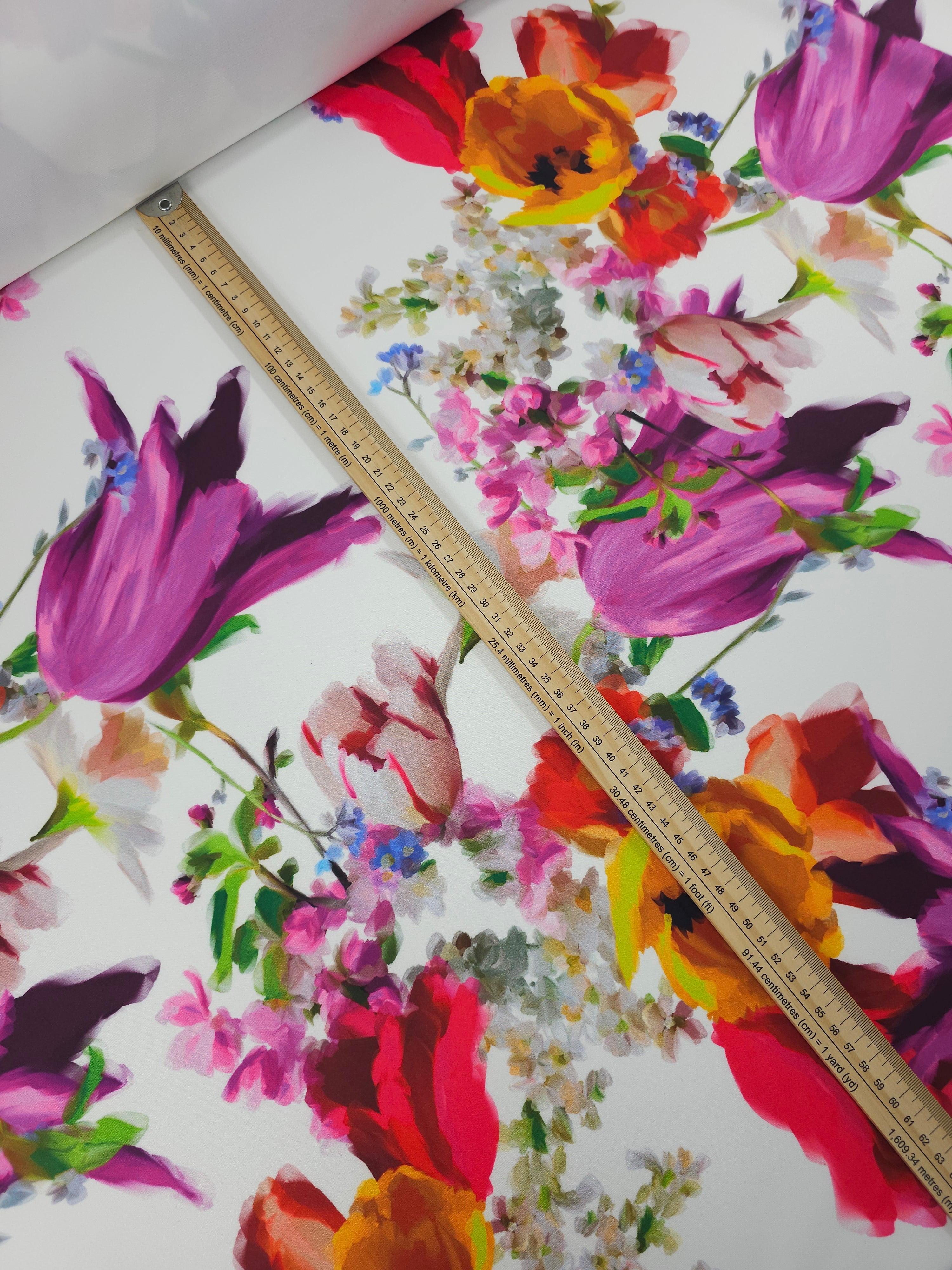 Tulip Blossom Watercolour Scuba