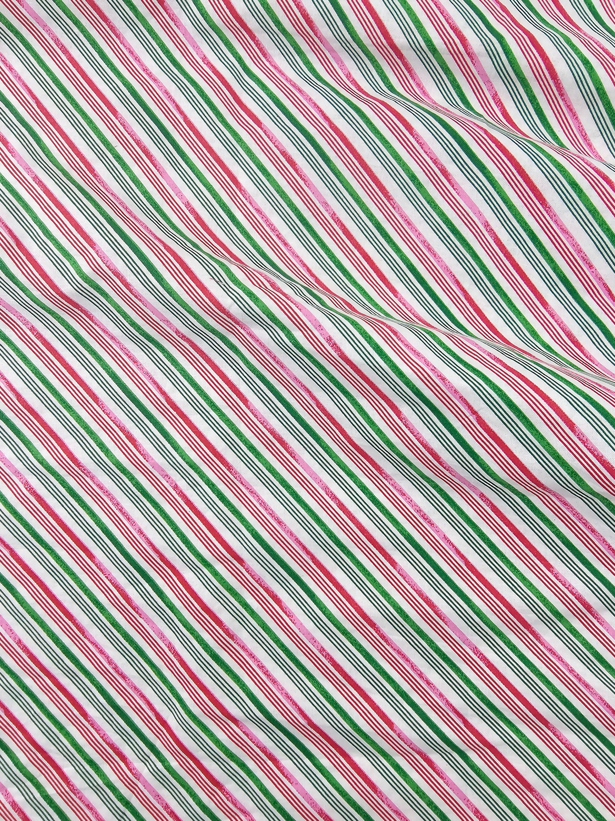 Candy Cane Stripe Cotton - 2.3m Piece