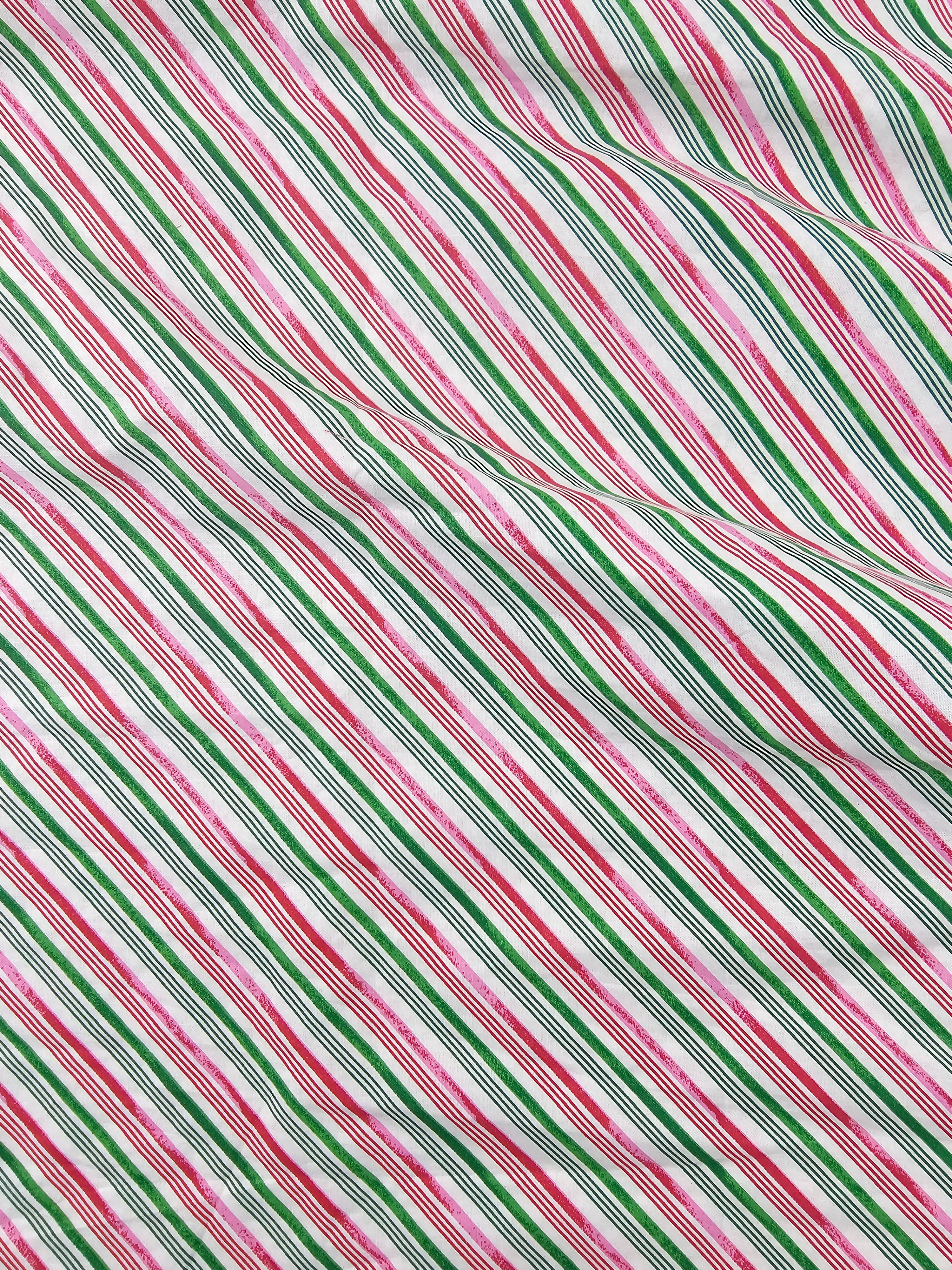 Candy Cane Stripe Cotton - 2.3m Piece