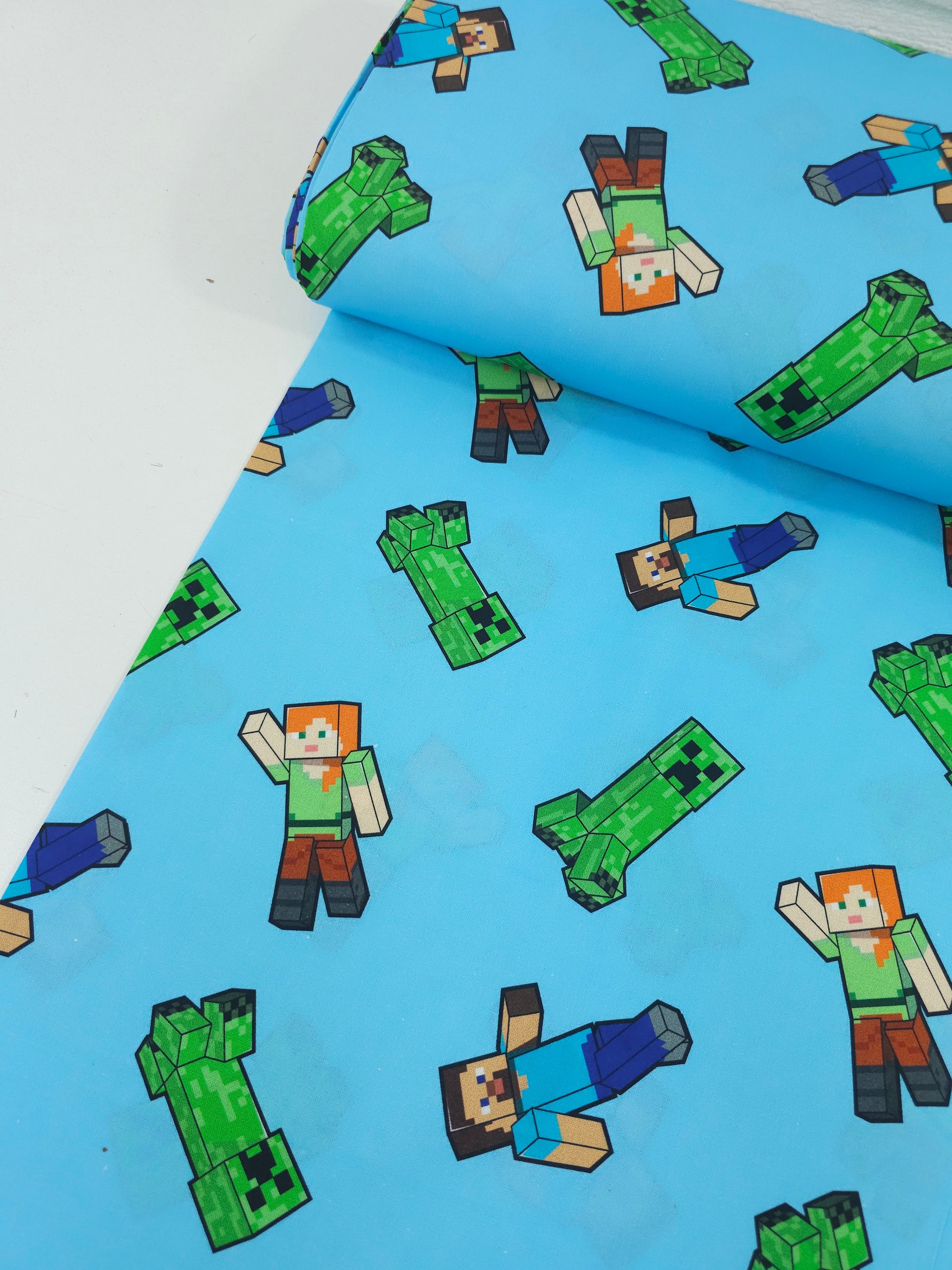 Minecraft Characters 100% Cotton