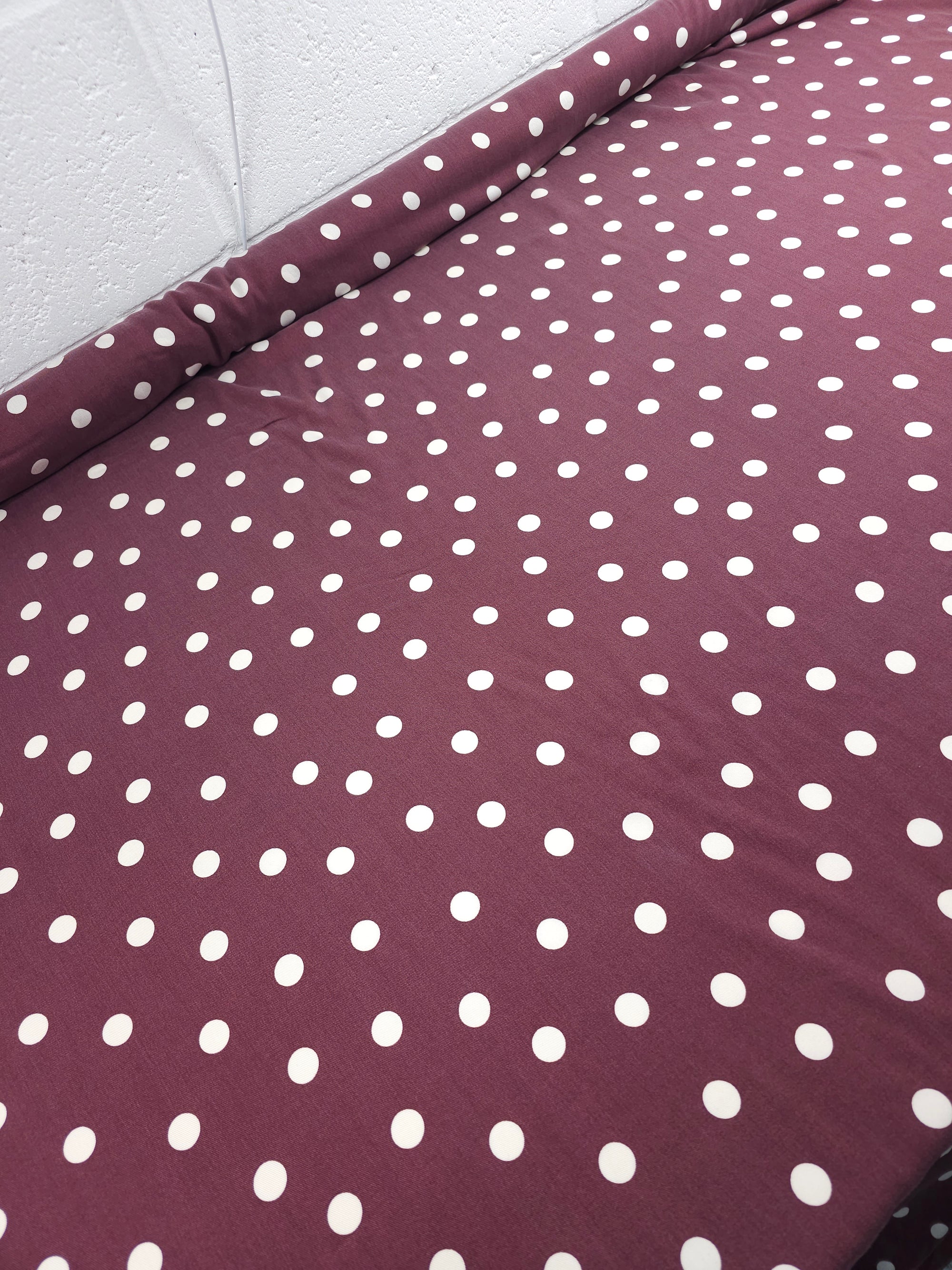 Grape Polka Spot Tencel Viscose