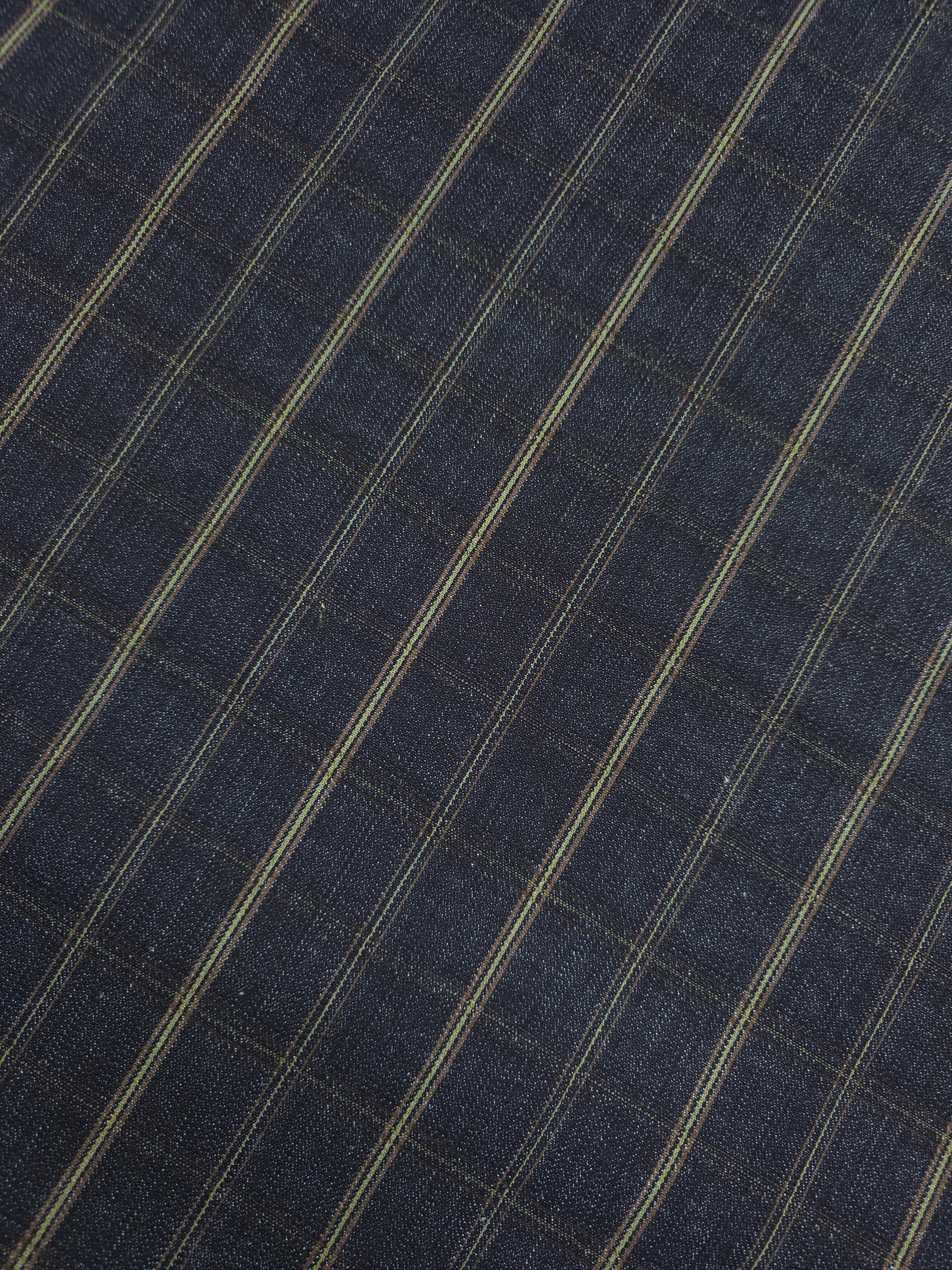 Vintage Retro Square Check Denim