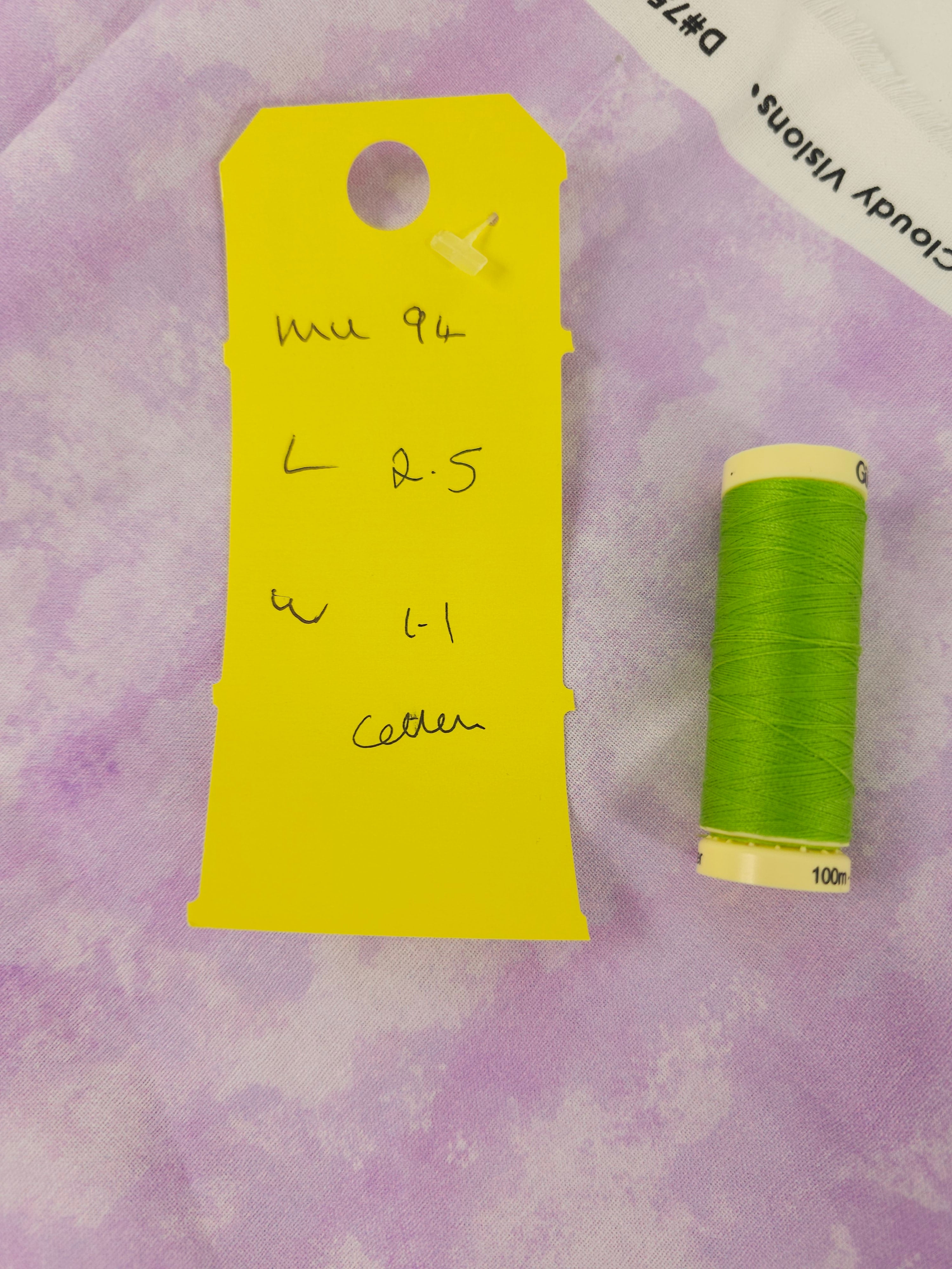 Pastel lilac Cotton- 2.5m piece