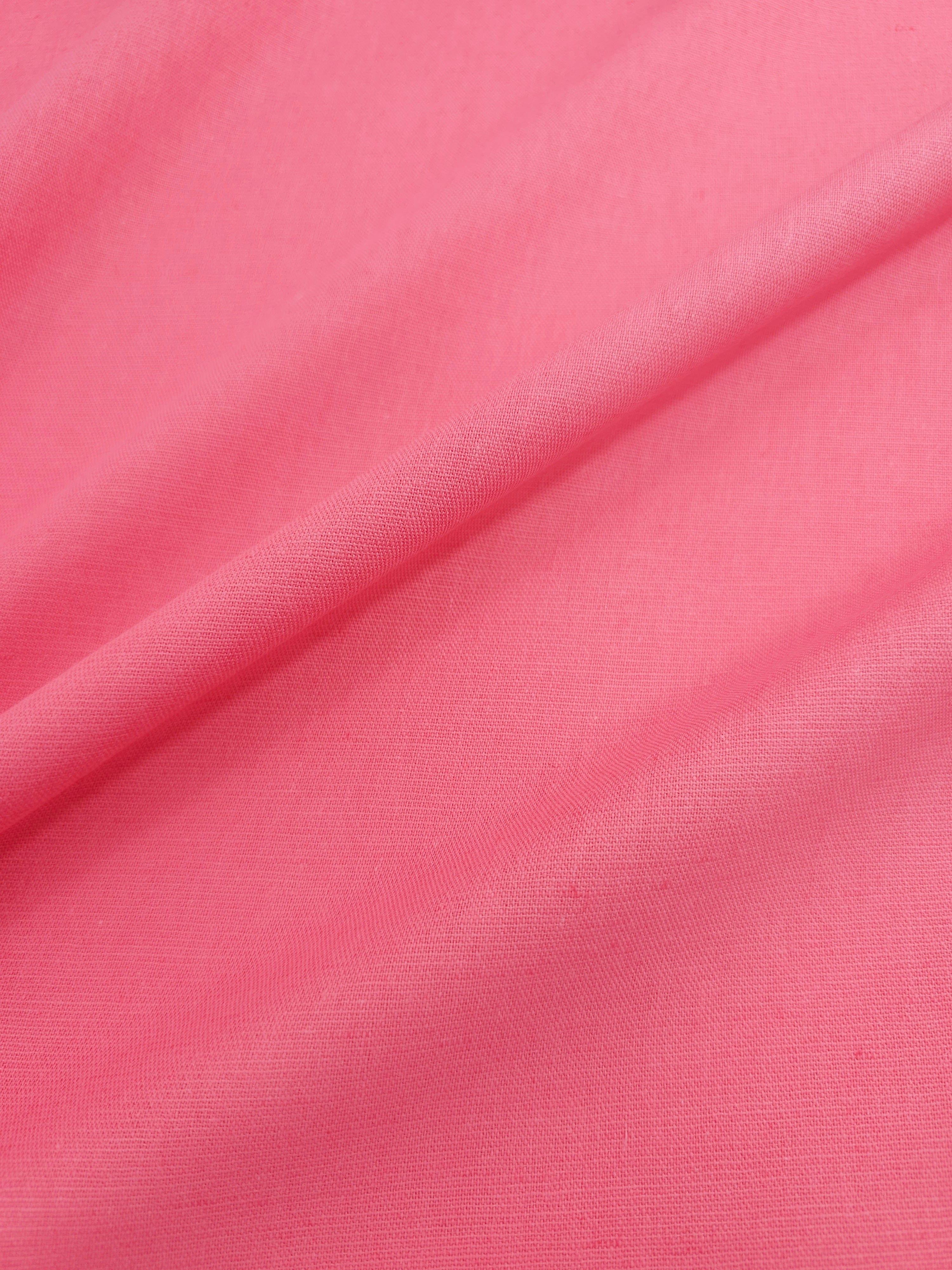 Guava Pink Cotton Linen
