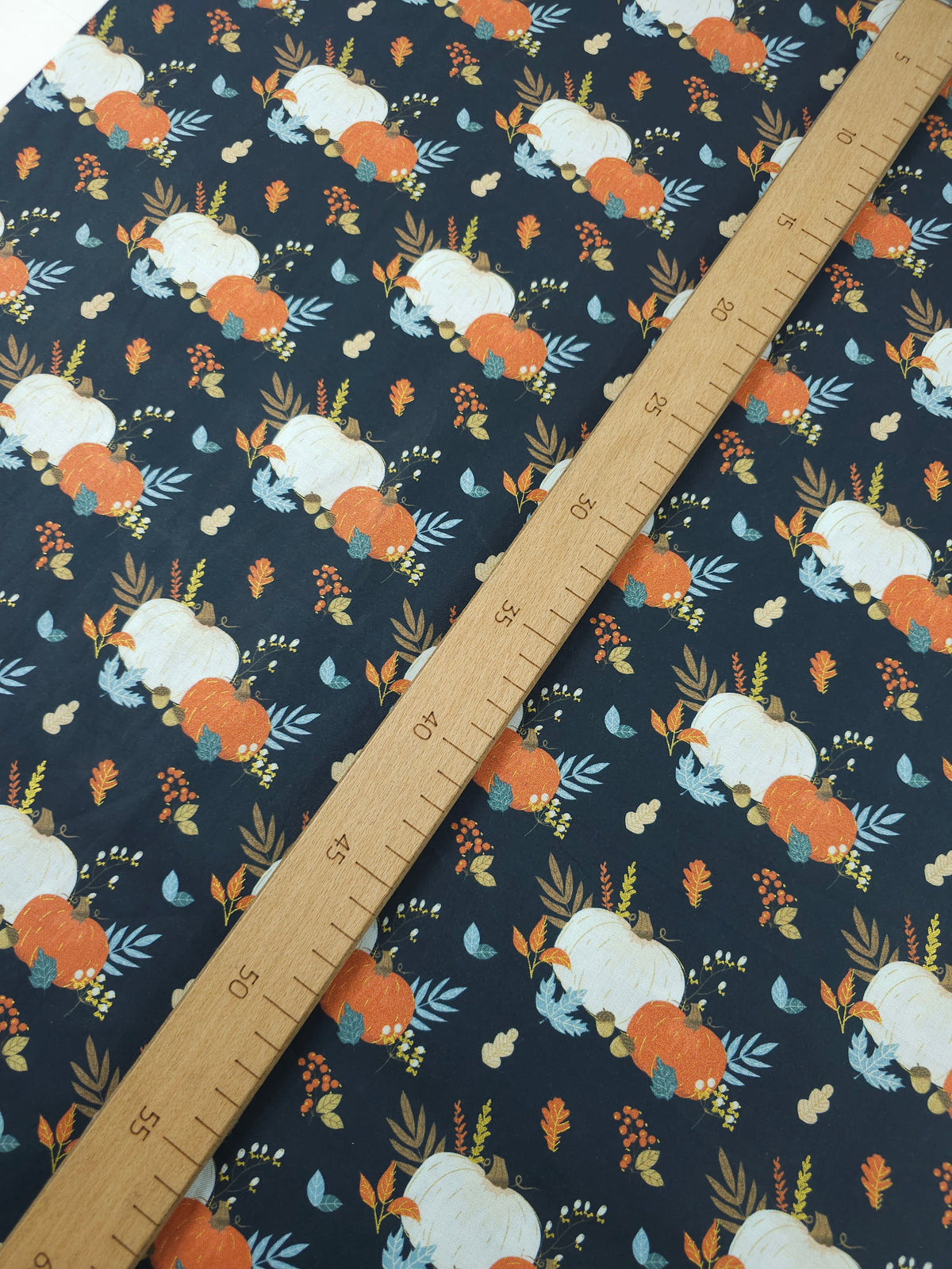 Autumnal Pumpkin Field 100% Cotton