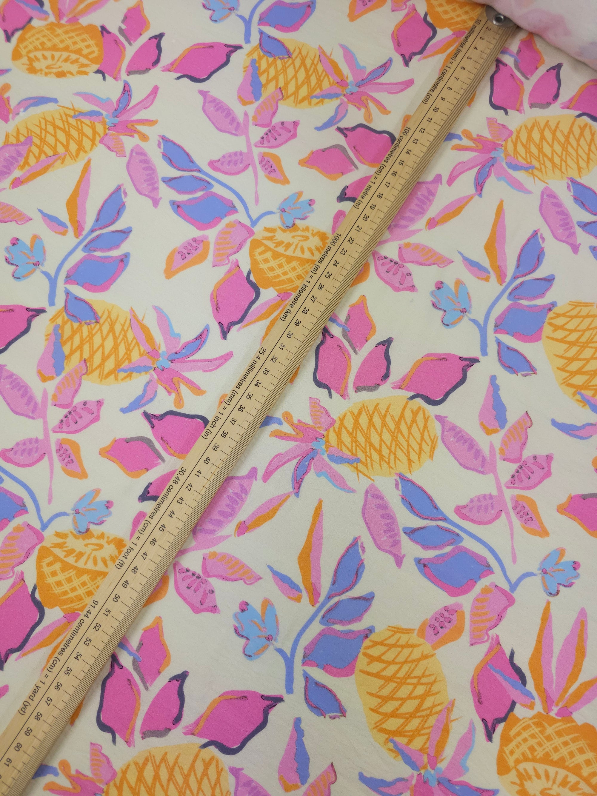 Pineapple Oasis Leaf Modal Viscose