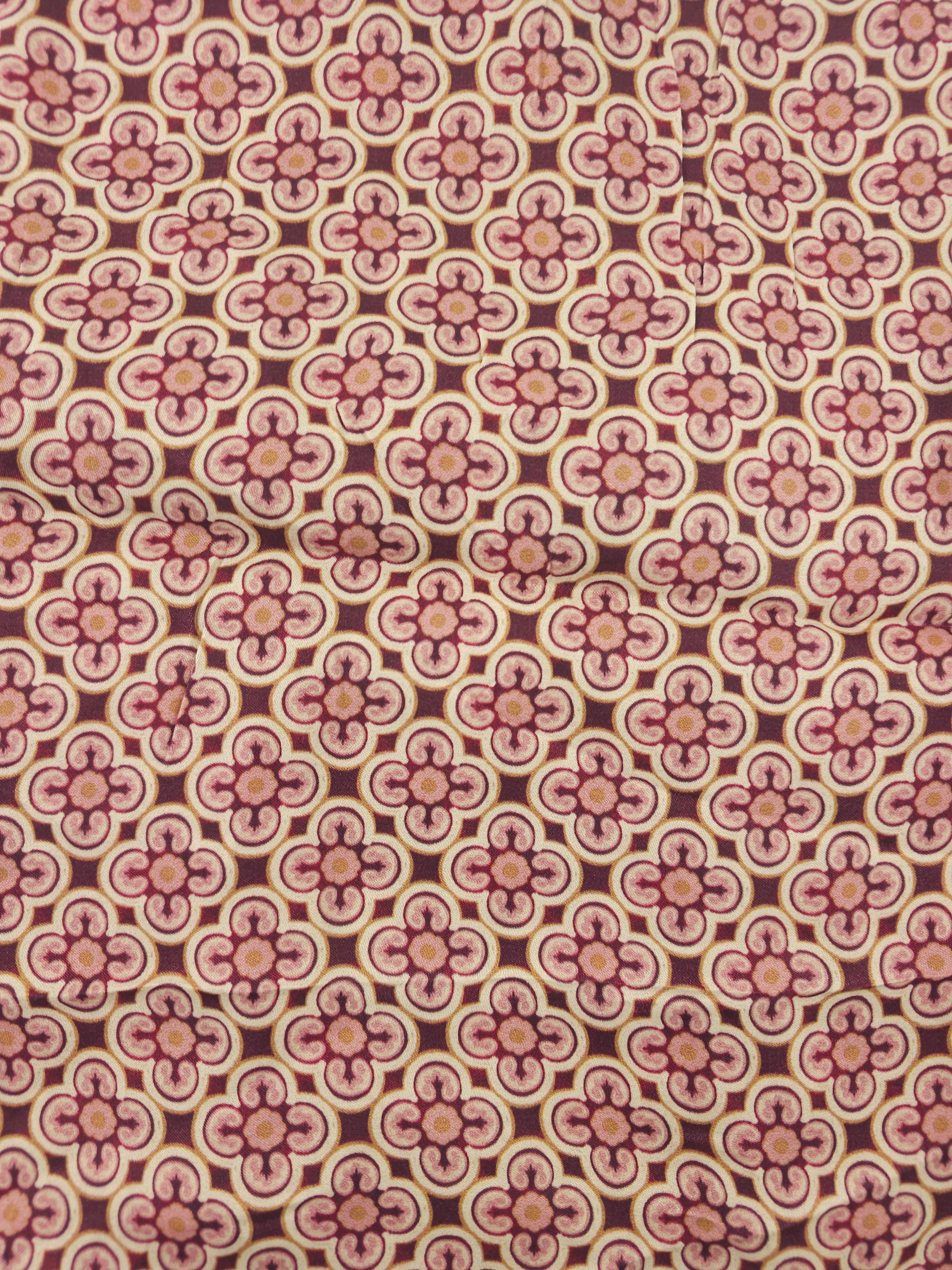 Dusty rose repeat Viscose sateen- 1.5m piece
