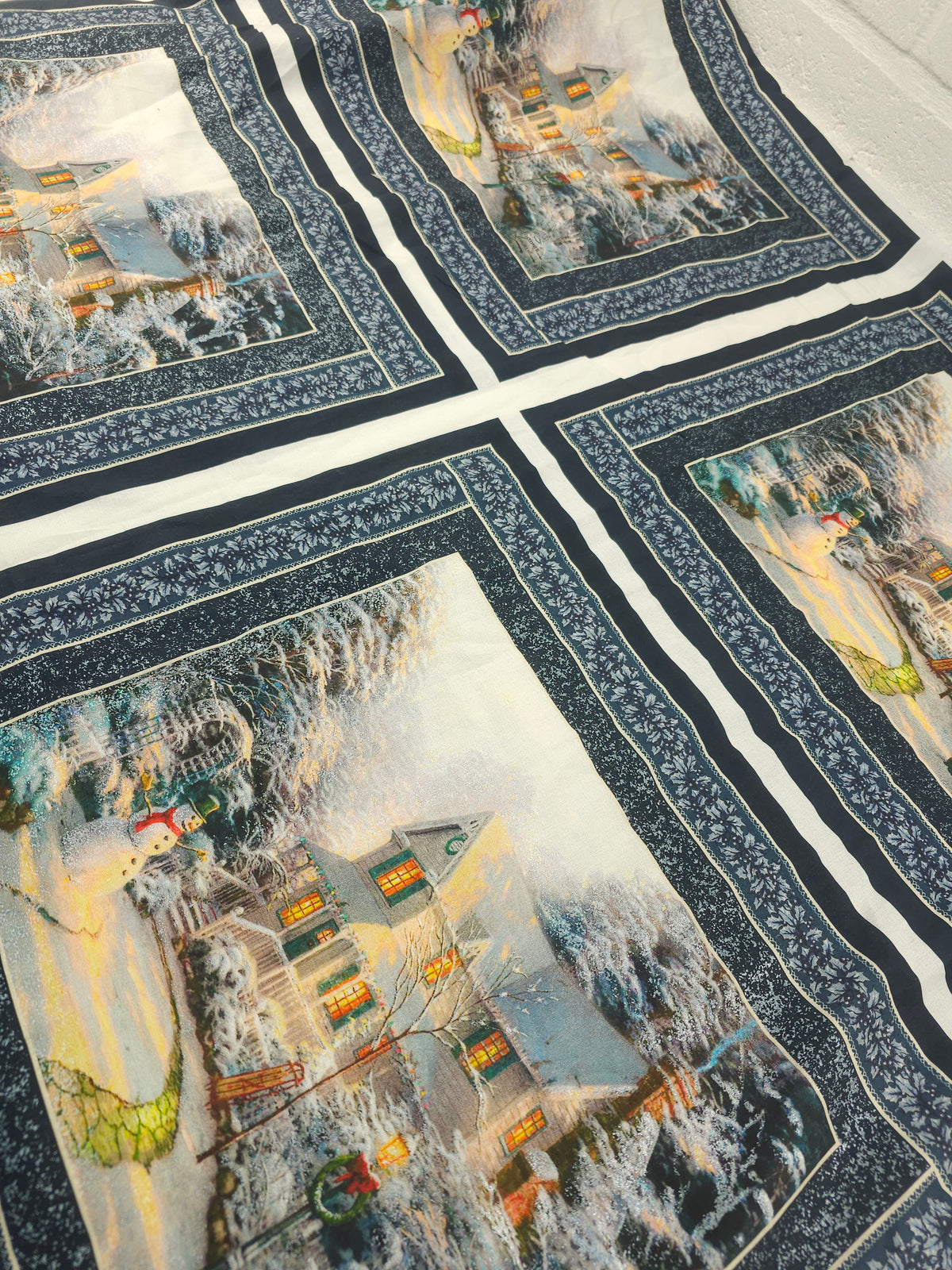 Winter house tile Cotton (Various sizes)