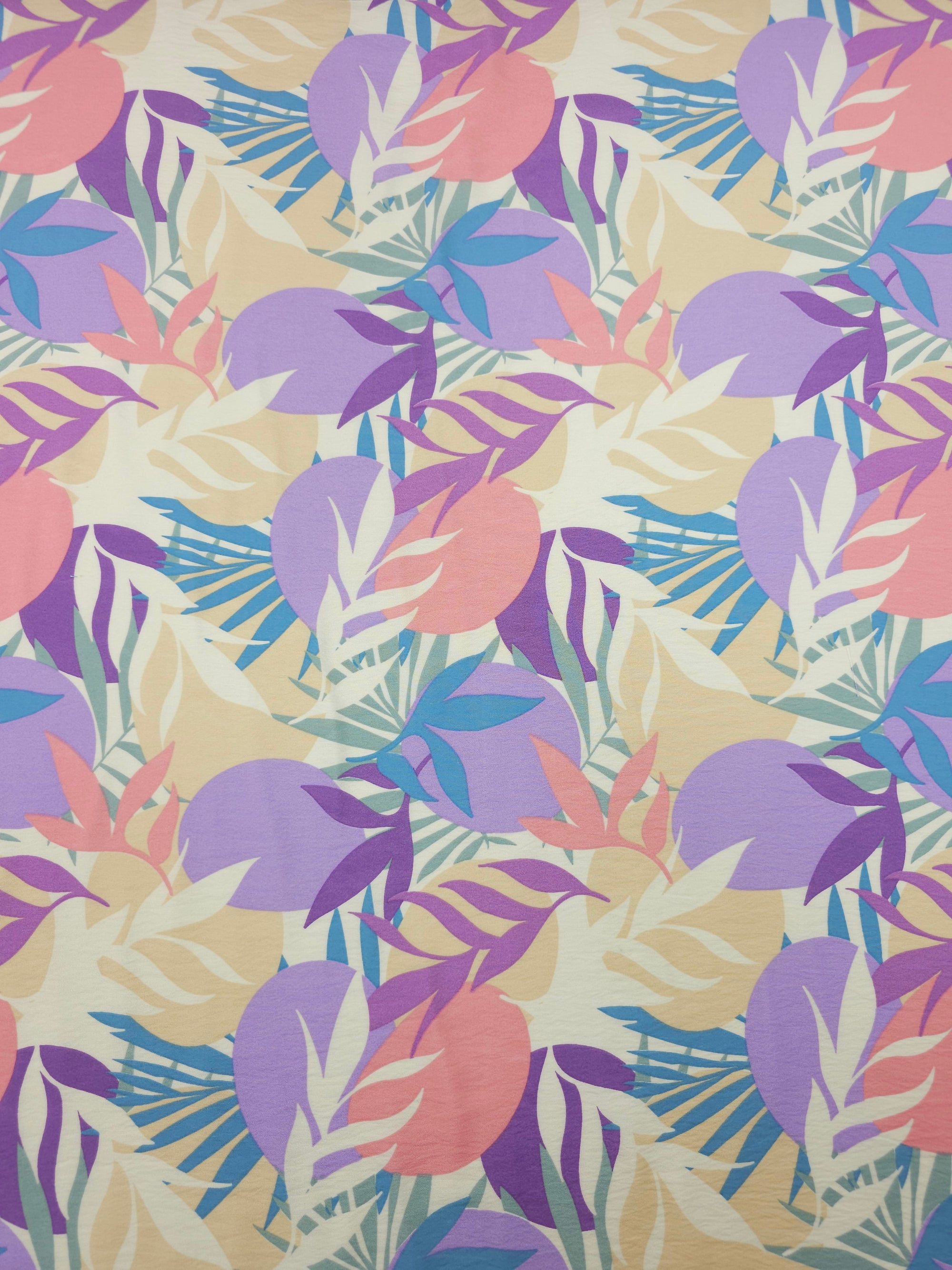 Pastel Palm Fiesta Modal Viscose