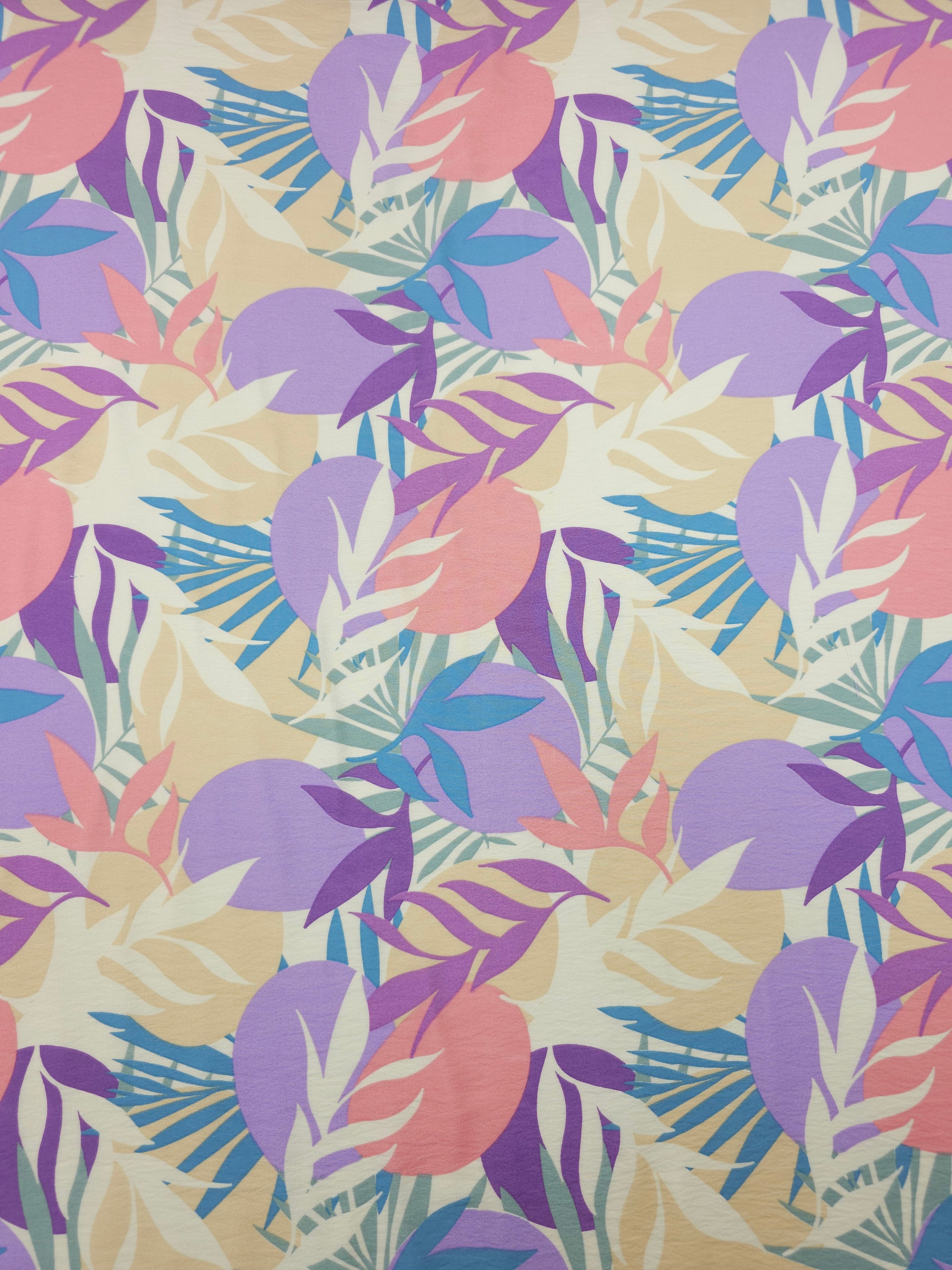Pastel Palm Fiesta Modal Viscose