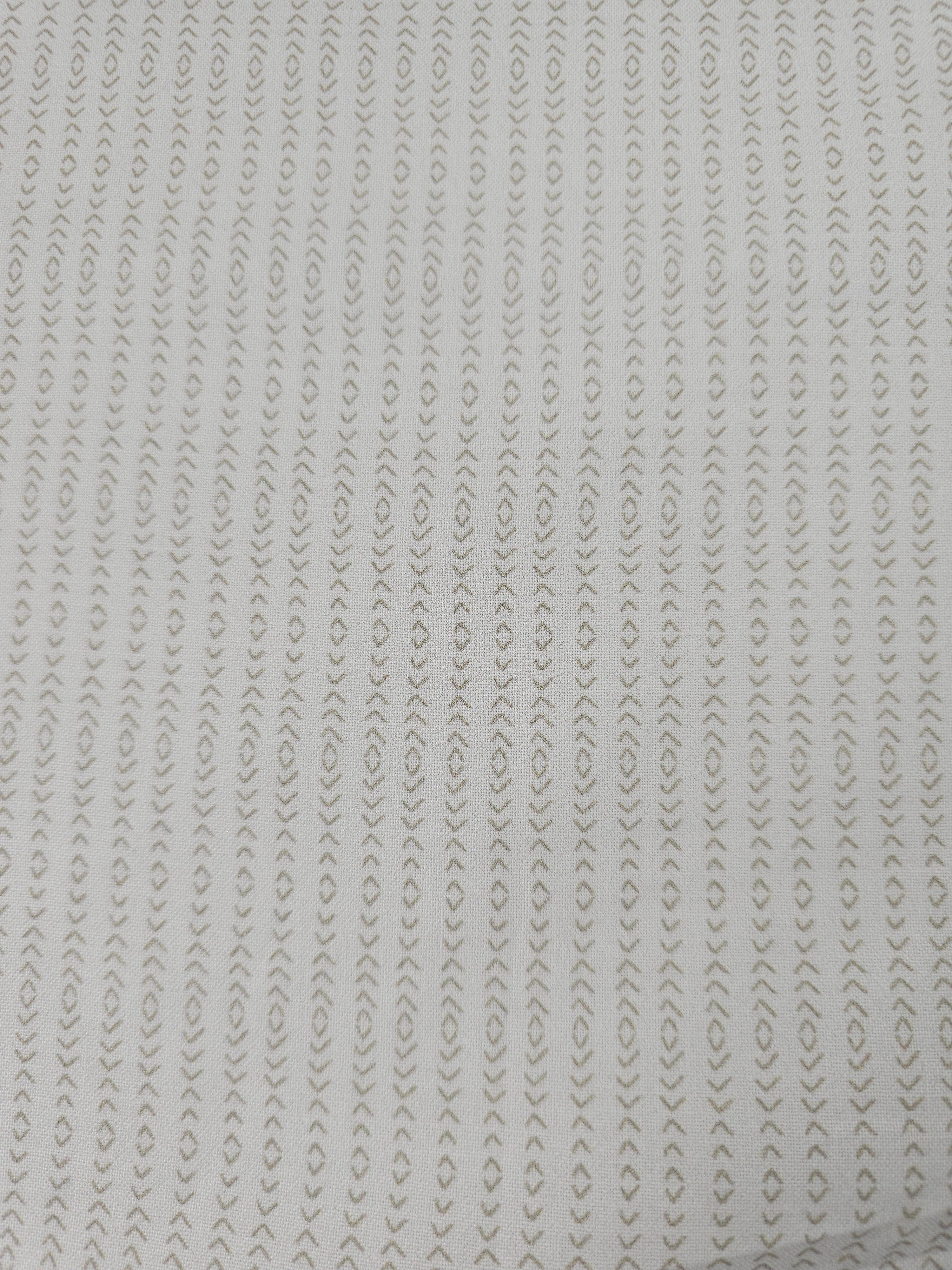 Greige Arrow Stripe 100% Cotton