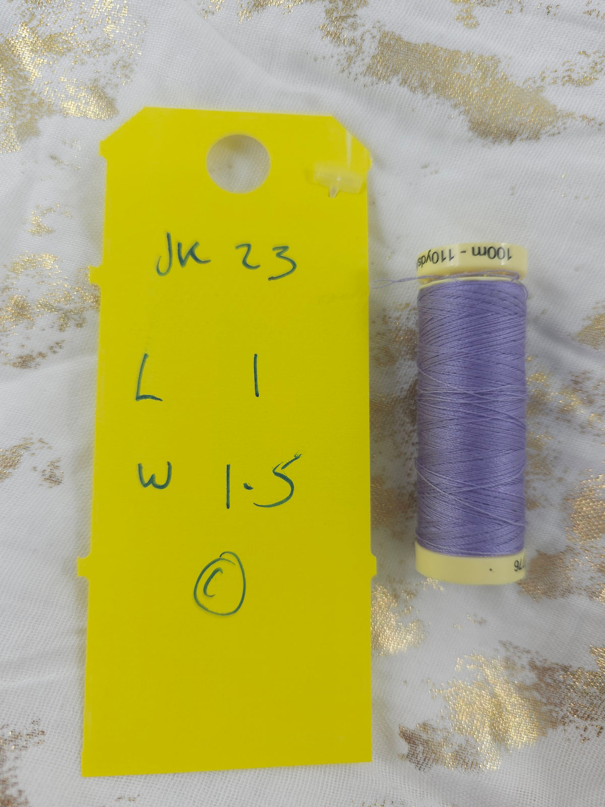 Gold sprinkle Cotton (Various Sizes)