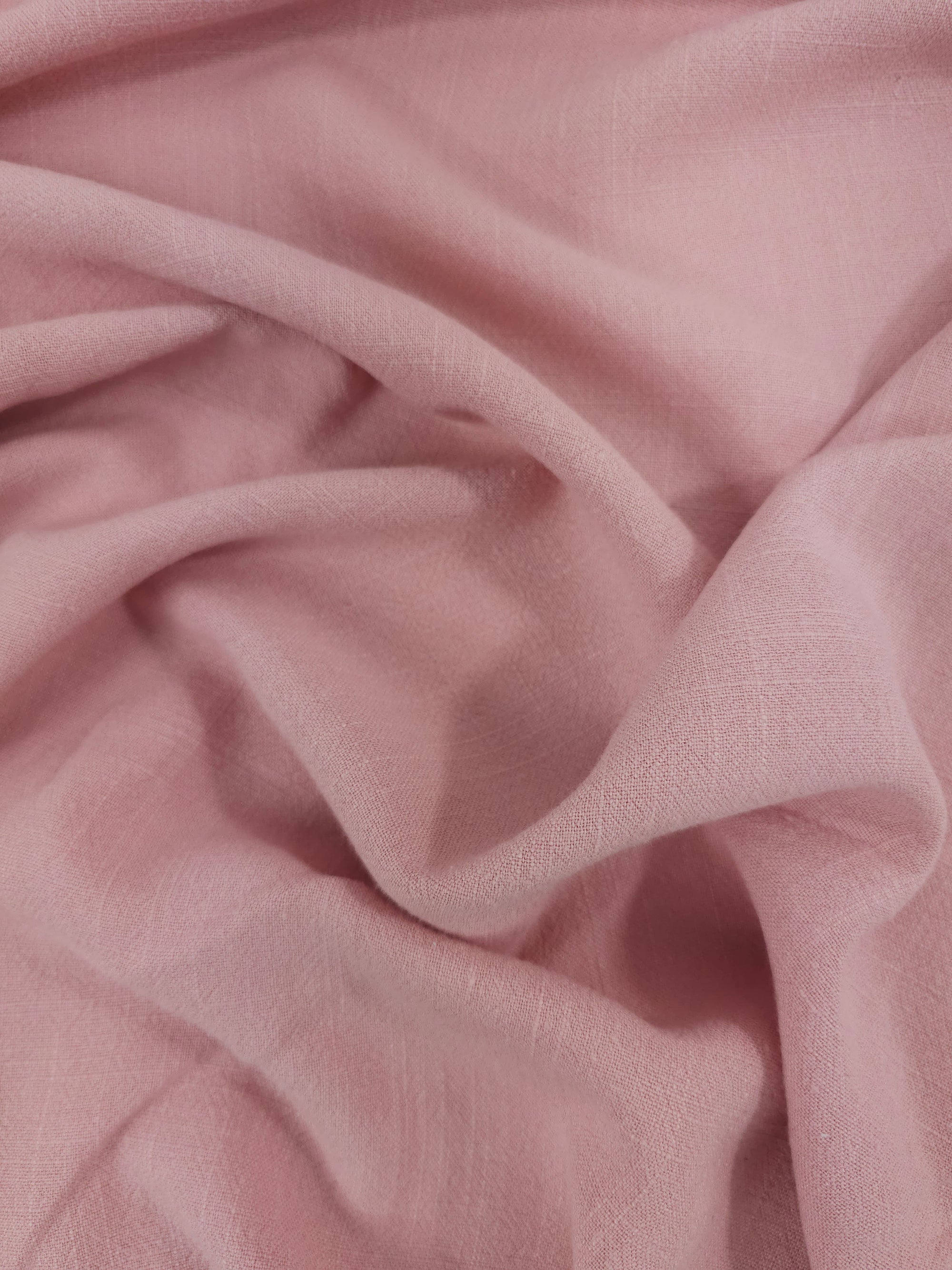 Powder Pink Viscose Linen
