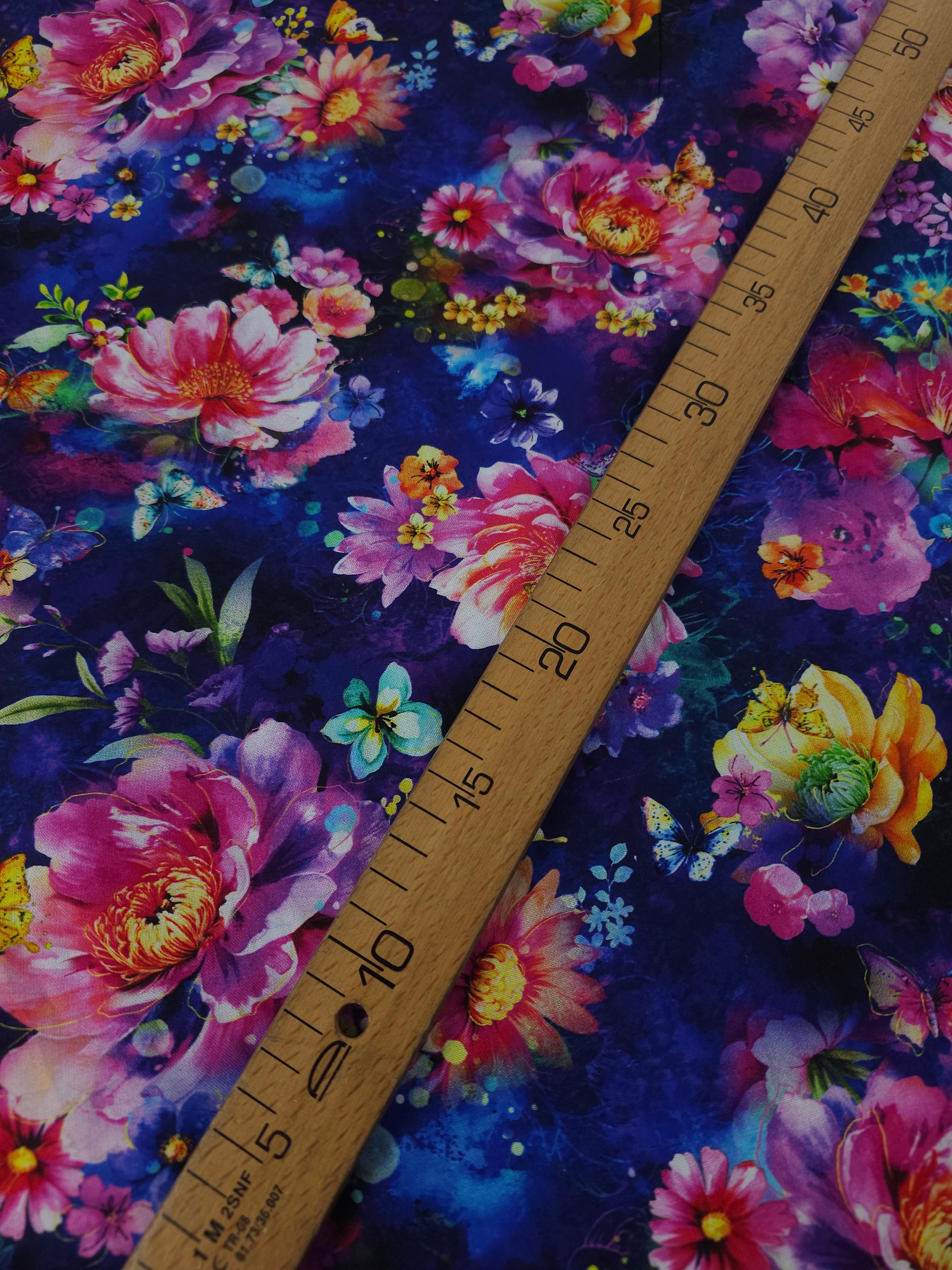 Luminous Floral Fantasia 100% Cotton