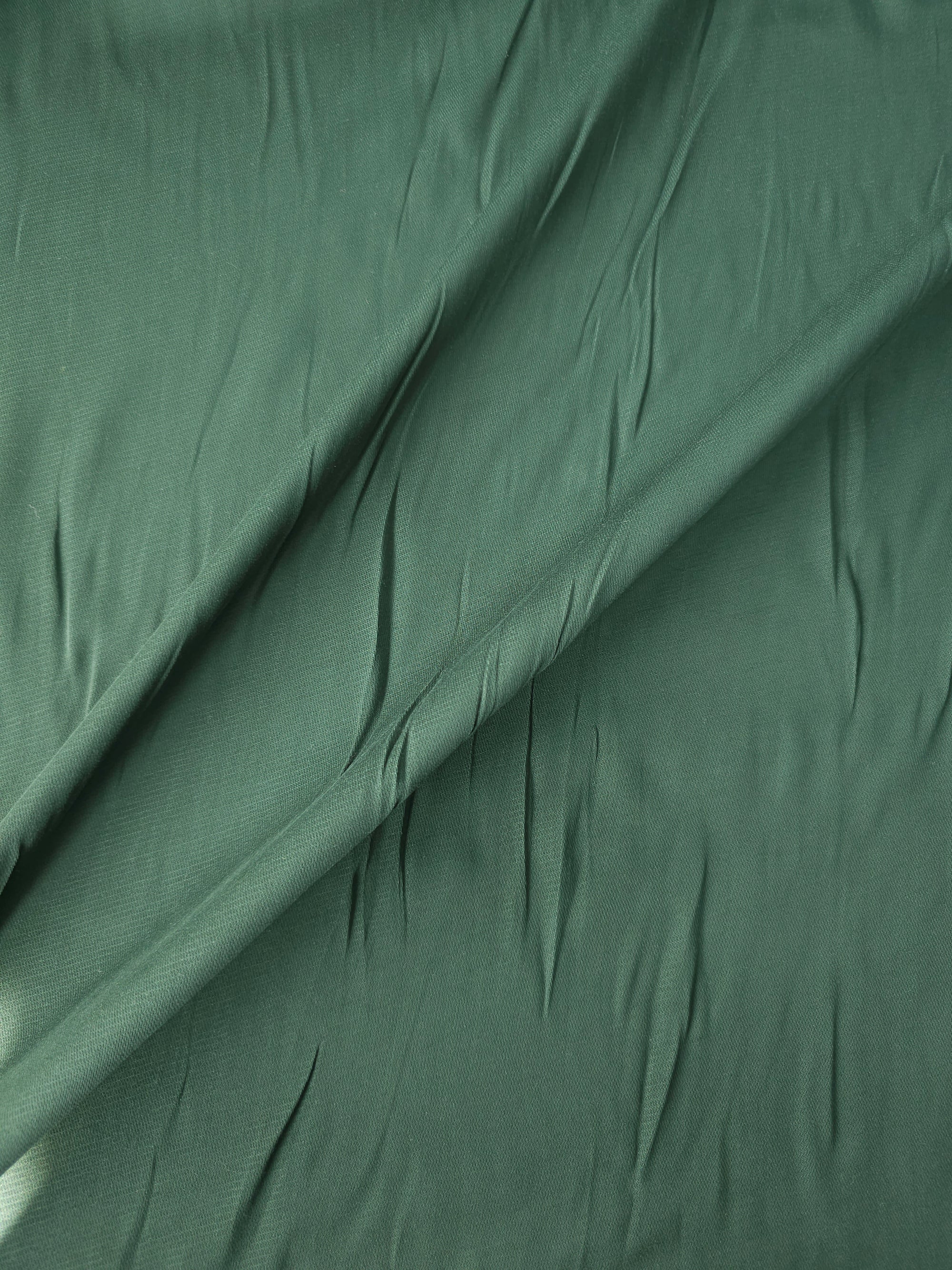 Forest Green Viscose Crepe