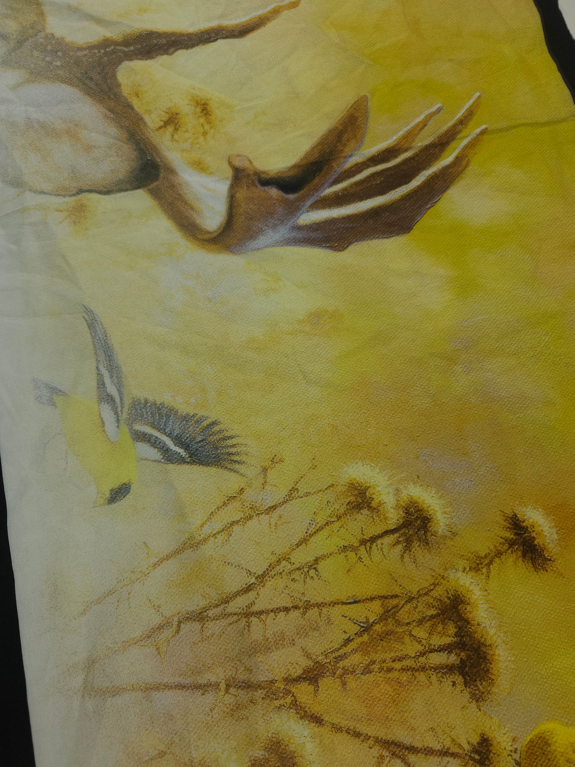 Golden hour antlers Cotton panel- 0.4m piece
