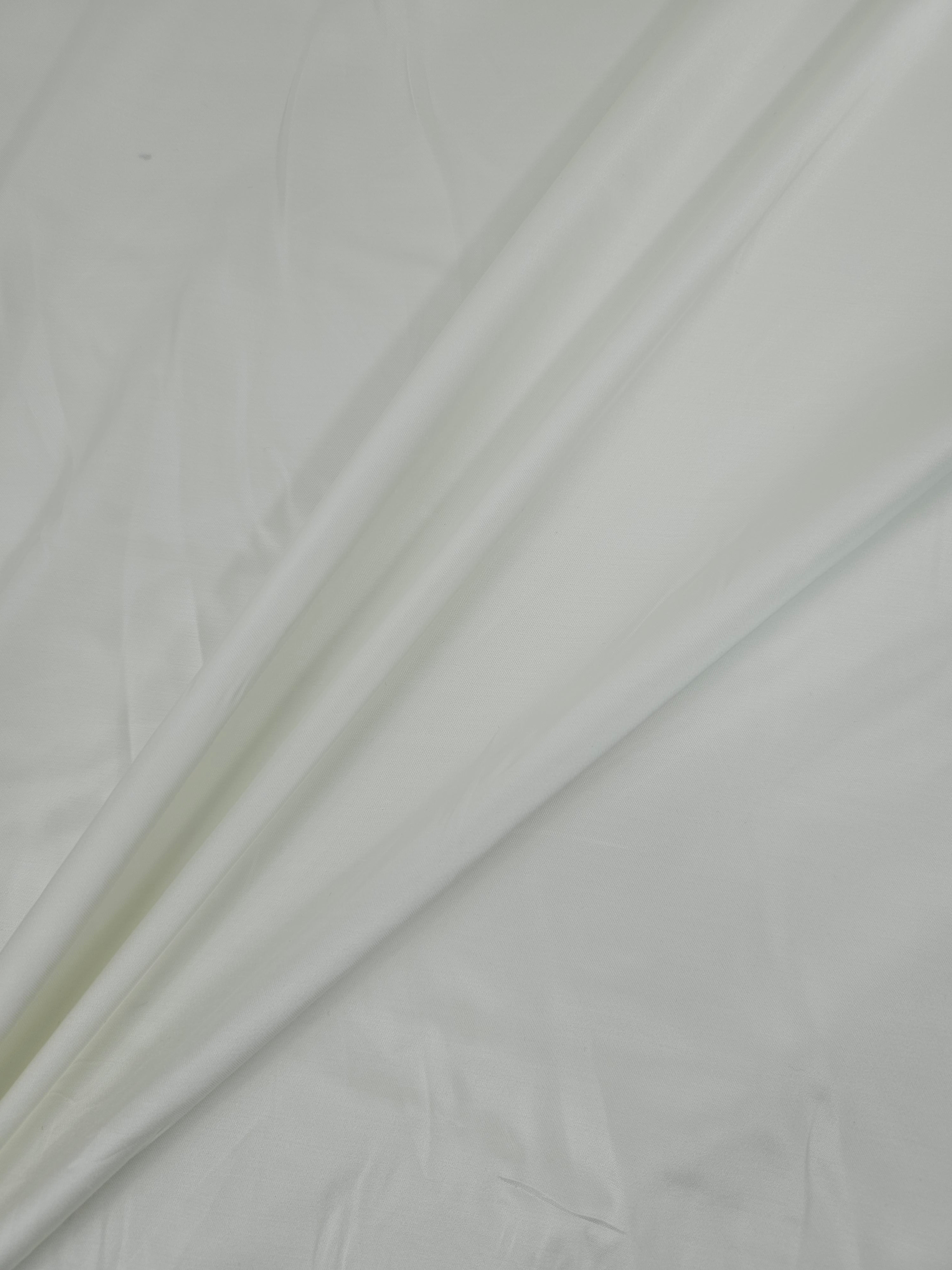 Off-White Lightweight Viscose Satin