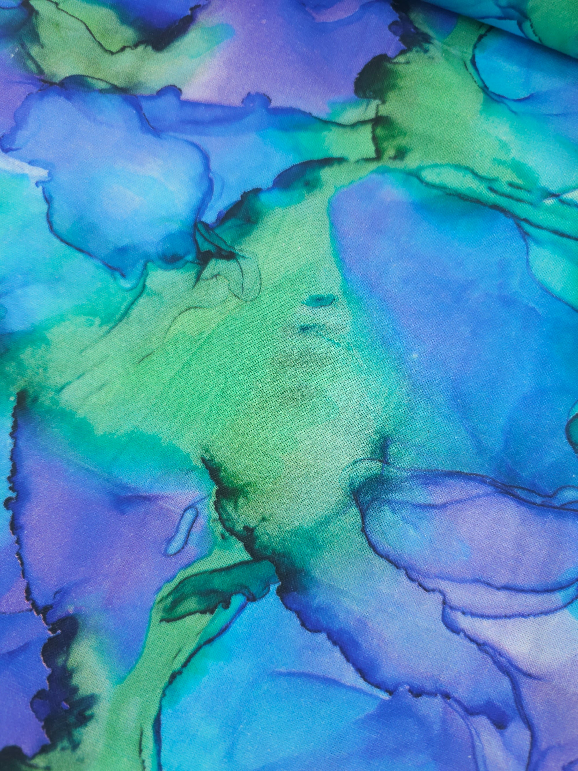 Green/Purple Marble Diffusion 100% Cotton - Joann