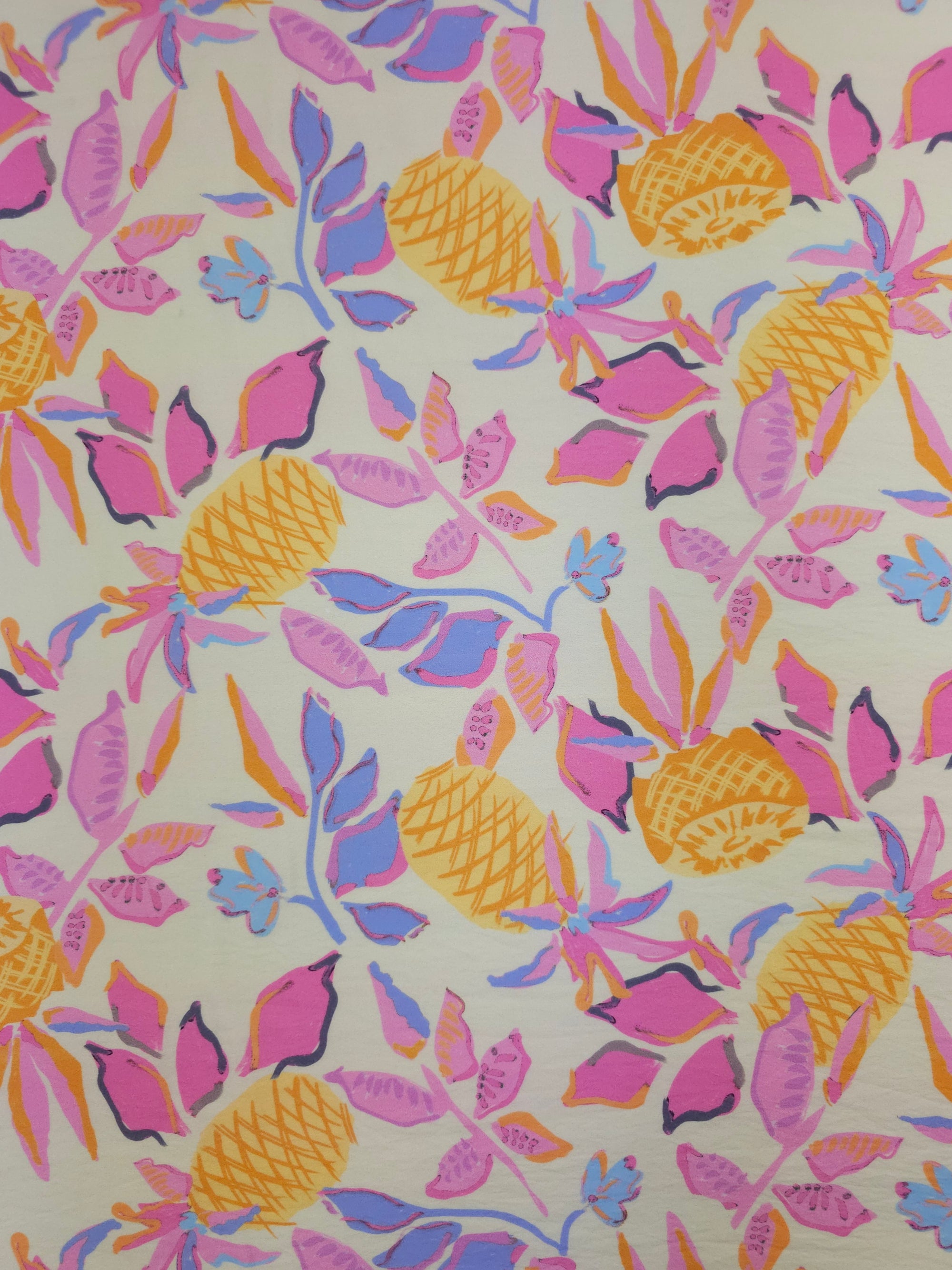 Pineapple Oasis Leaf Modal Viscose
