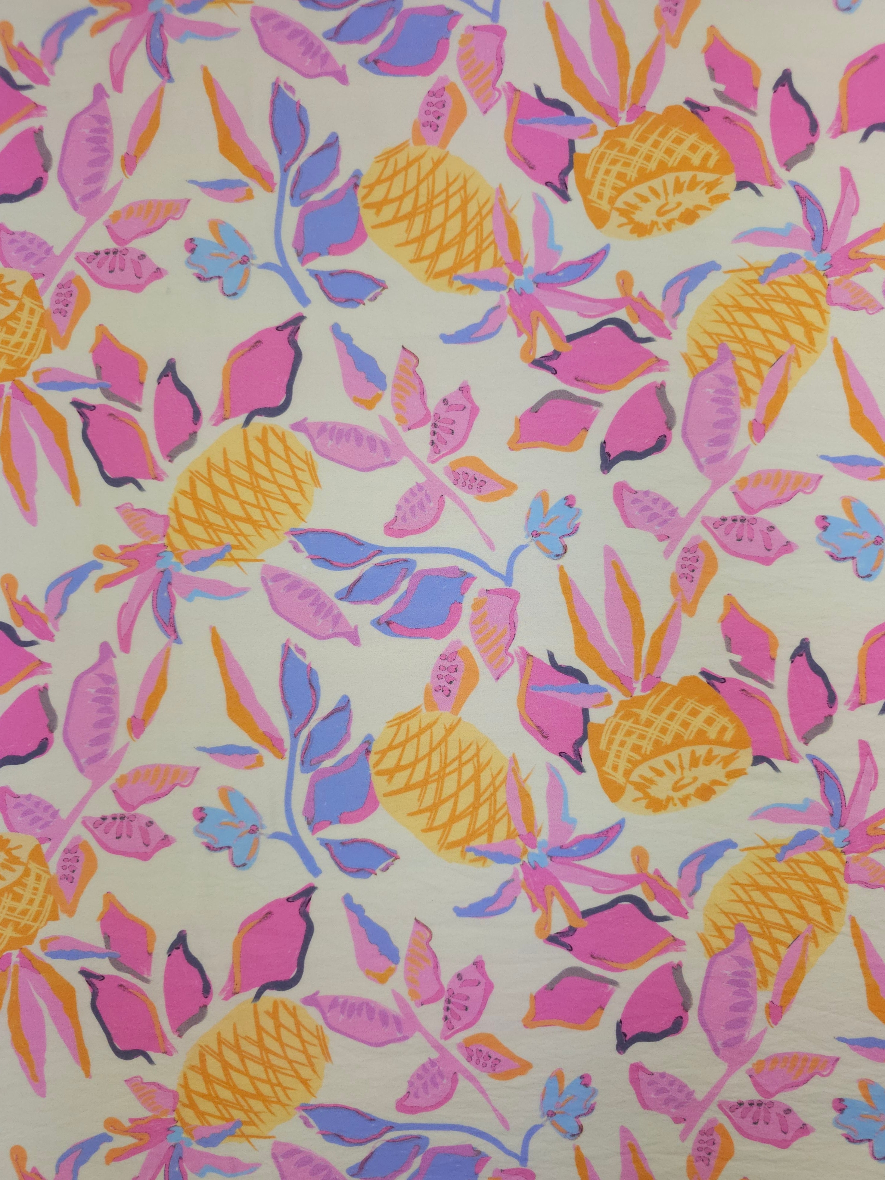 Pineapple Oasis Leaf Modal Viscose