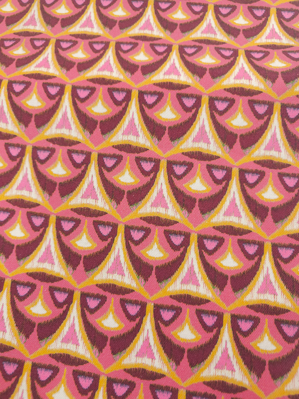 Pink orange Design Cotton canvas- 1.8m piece