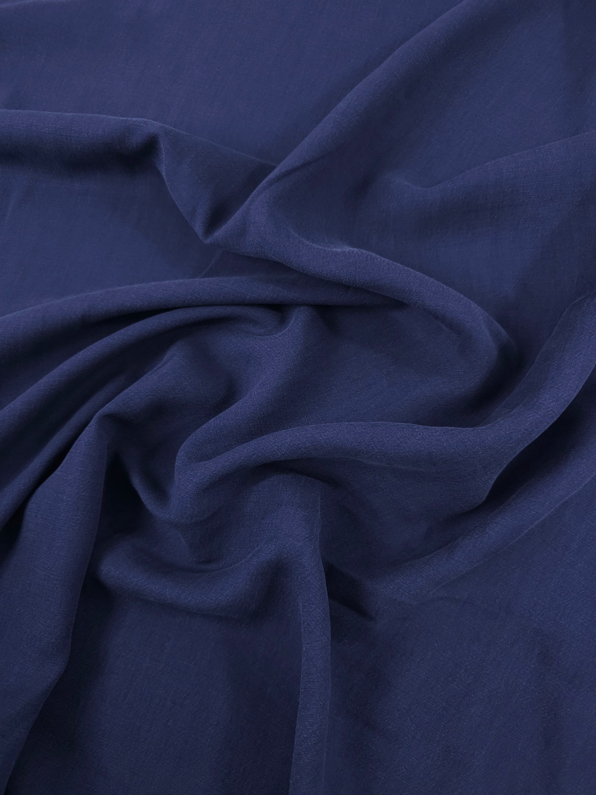 Dark Blue Cupro Viscose