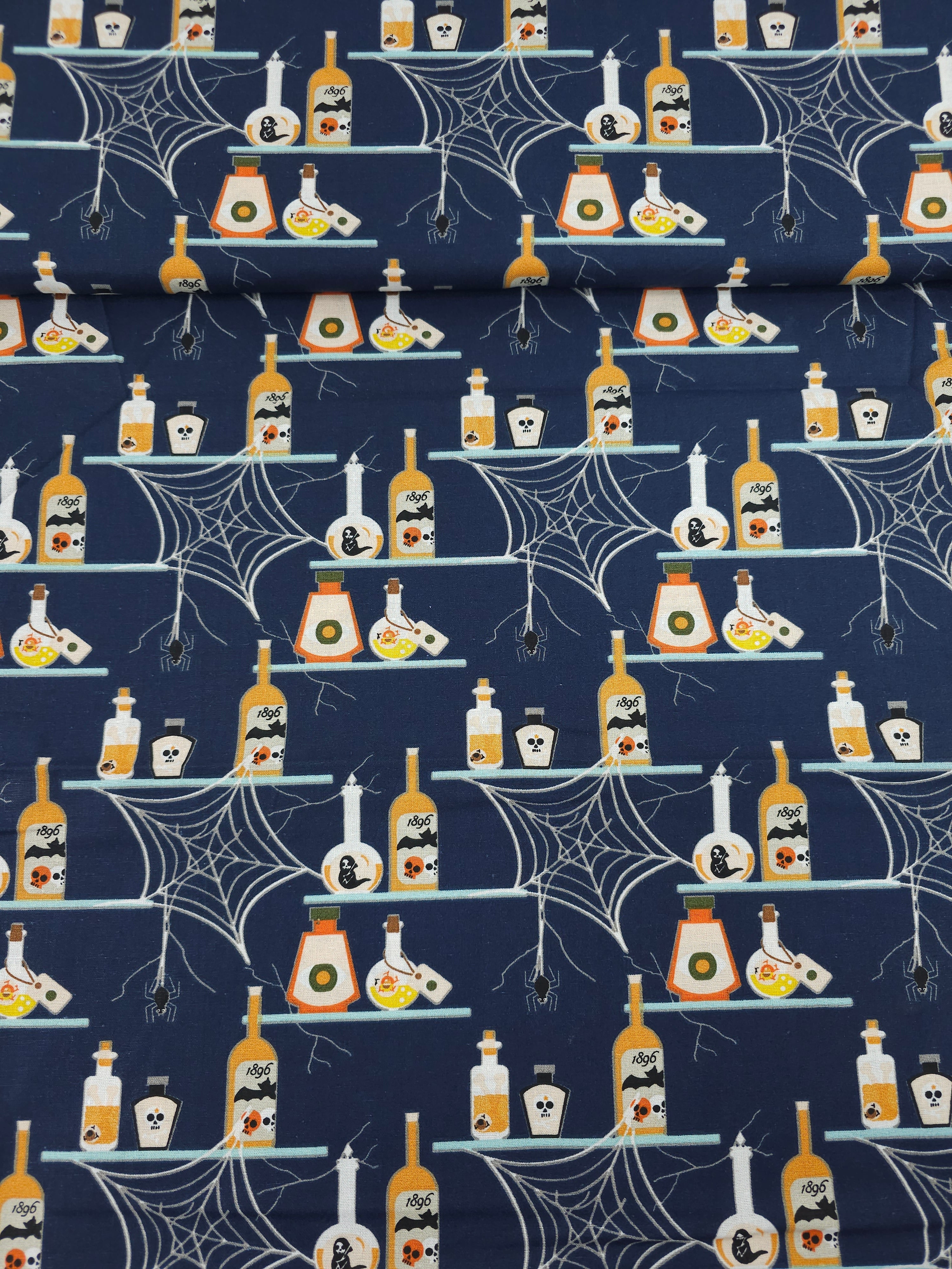 Navy Potion Display 100% Cotton