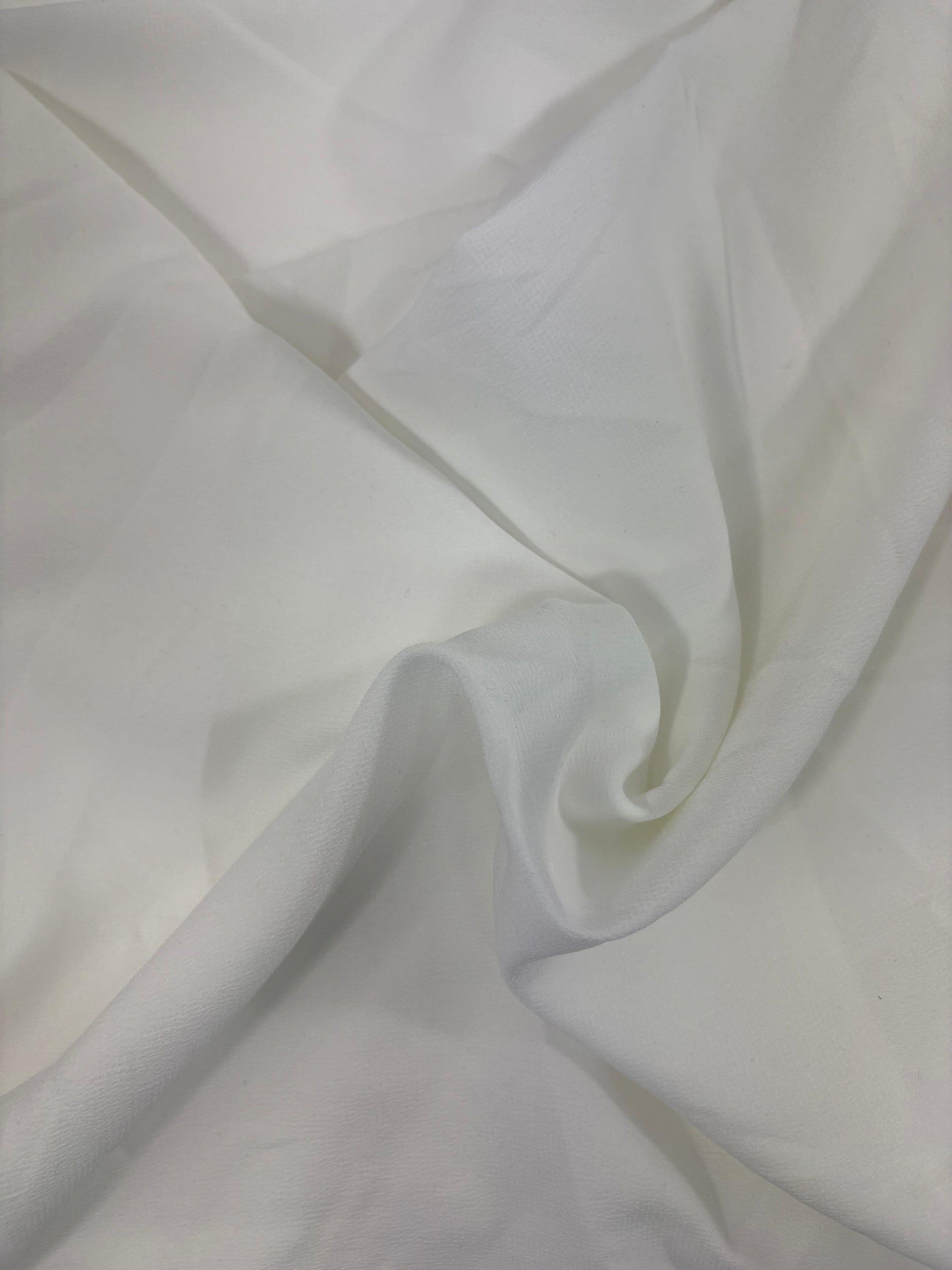 White Bubble Satin - 5.7m Piece