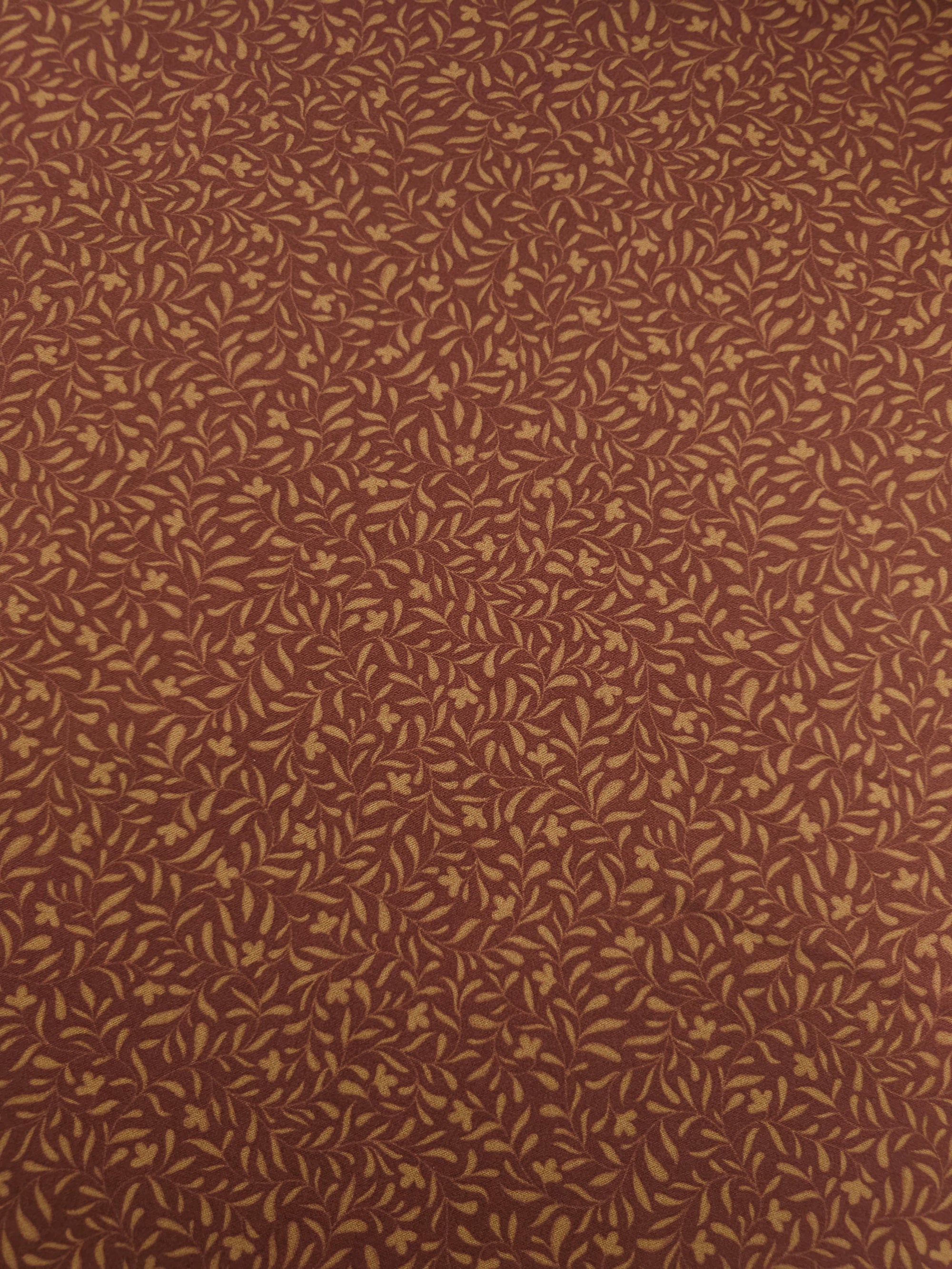 Vintage Brown Leaf Twine 100% Cotton
