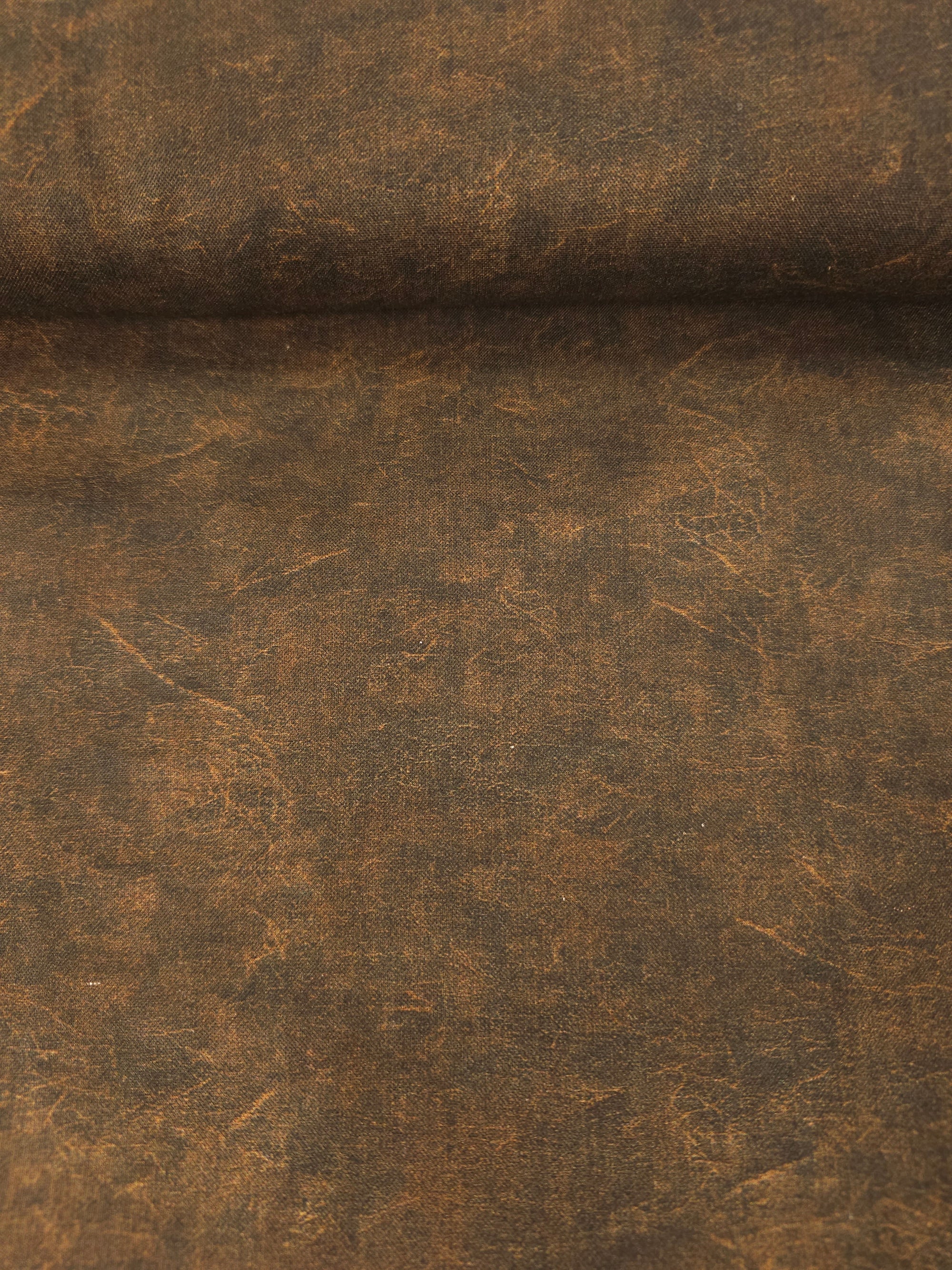 Brown Abstract Static Streak 100% Cotton