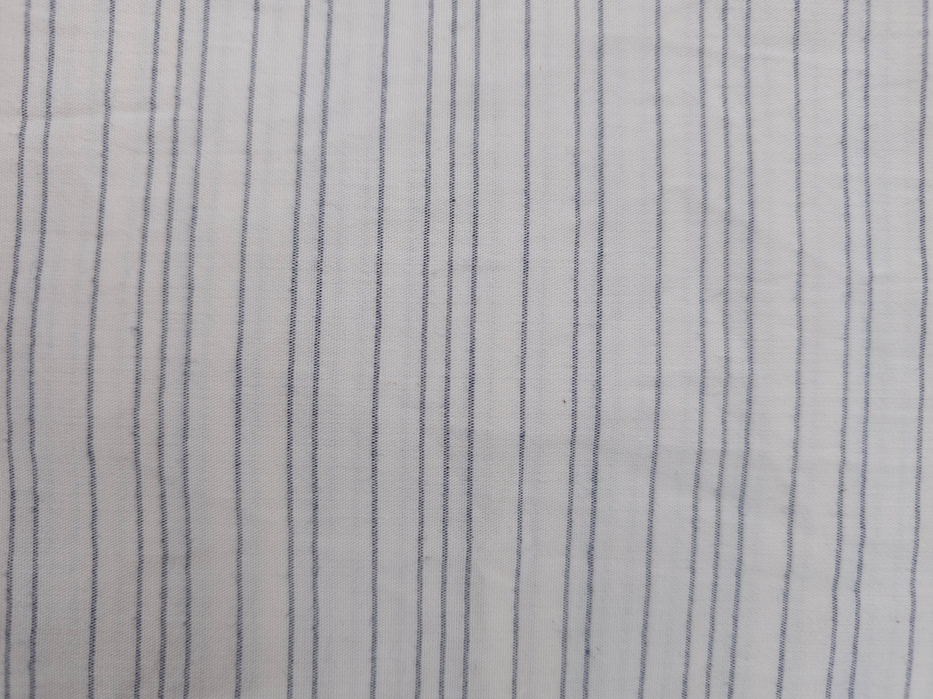 Off white pinstripe Viscose cotton- 2.5m piece