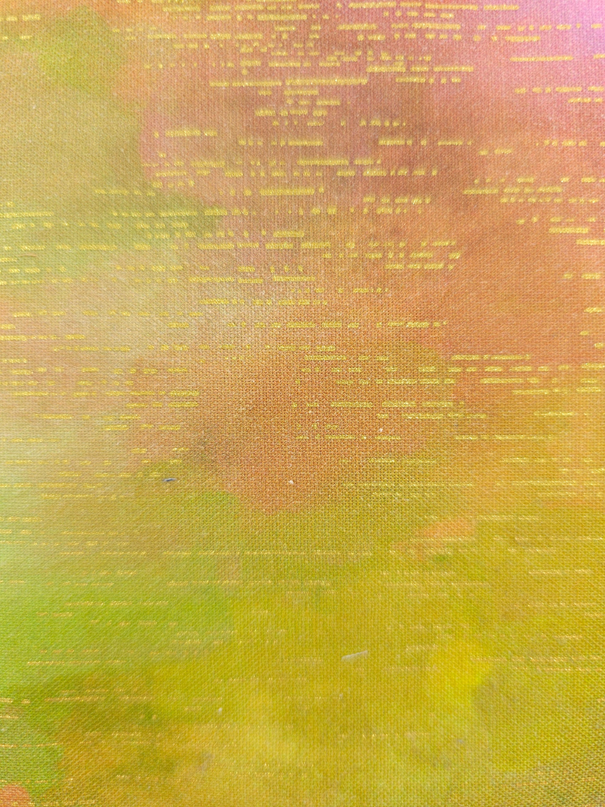 Sunset Lime Static 100% Cotton - 1m Piece