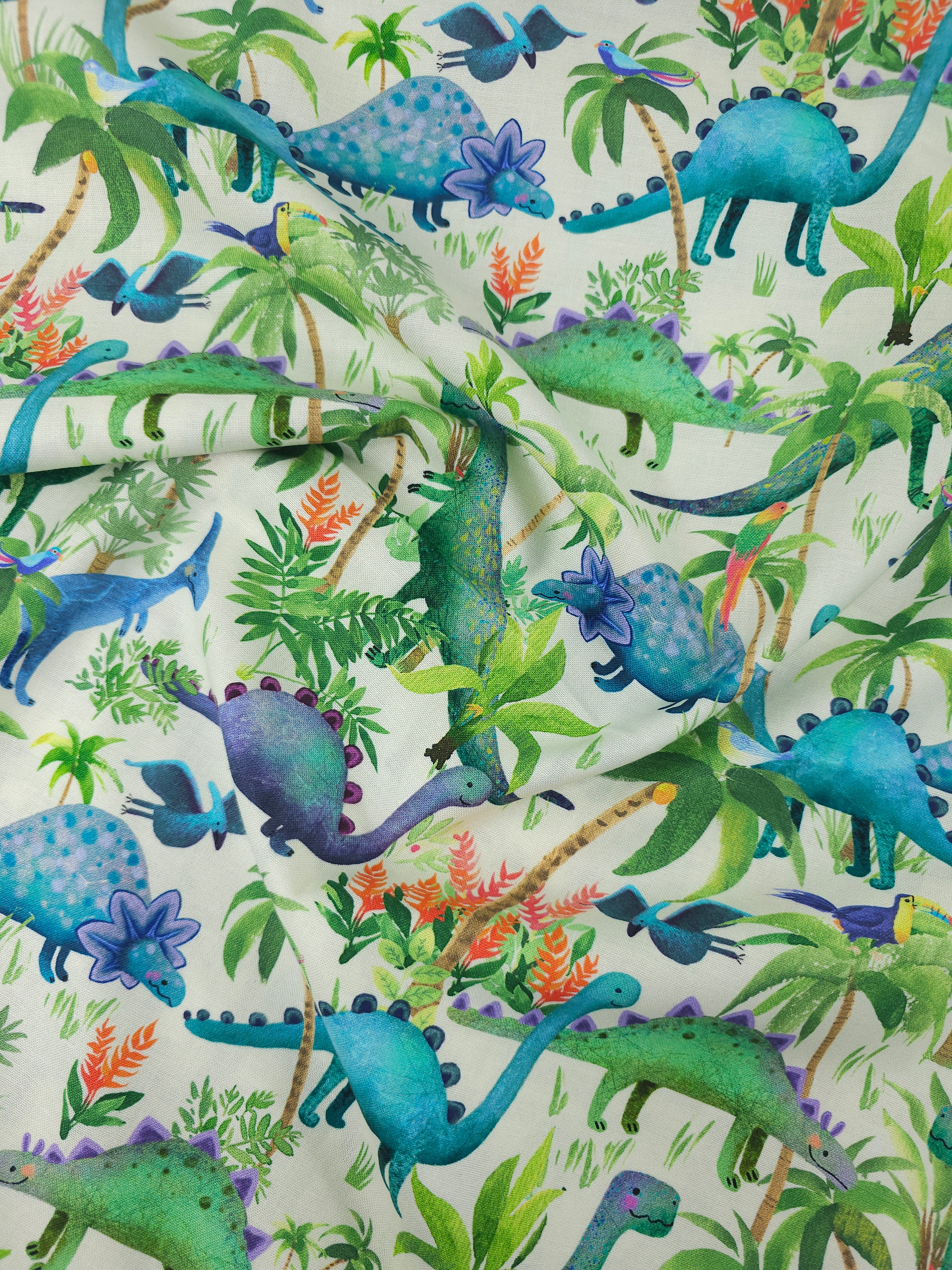 Smiley Dinos 100% Cotton
