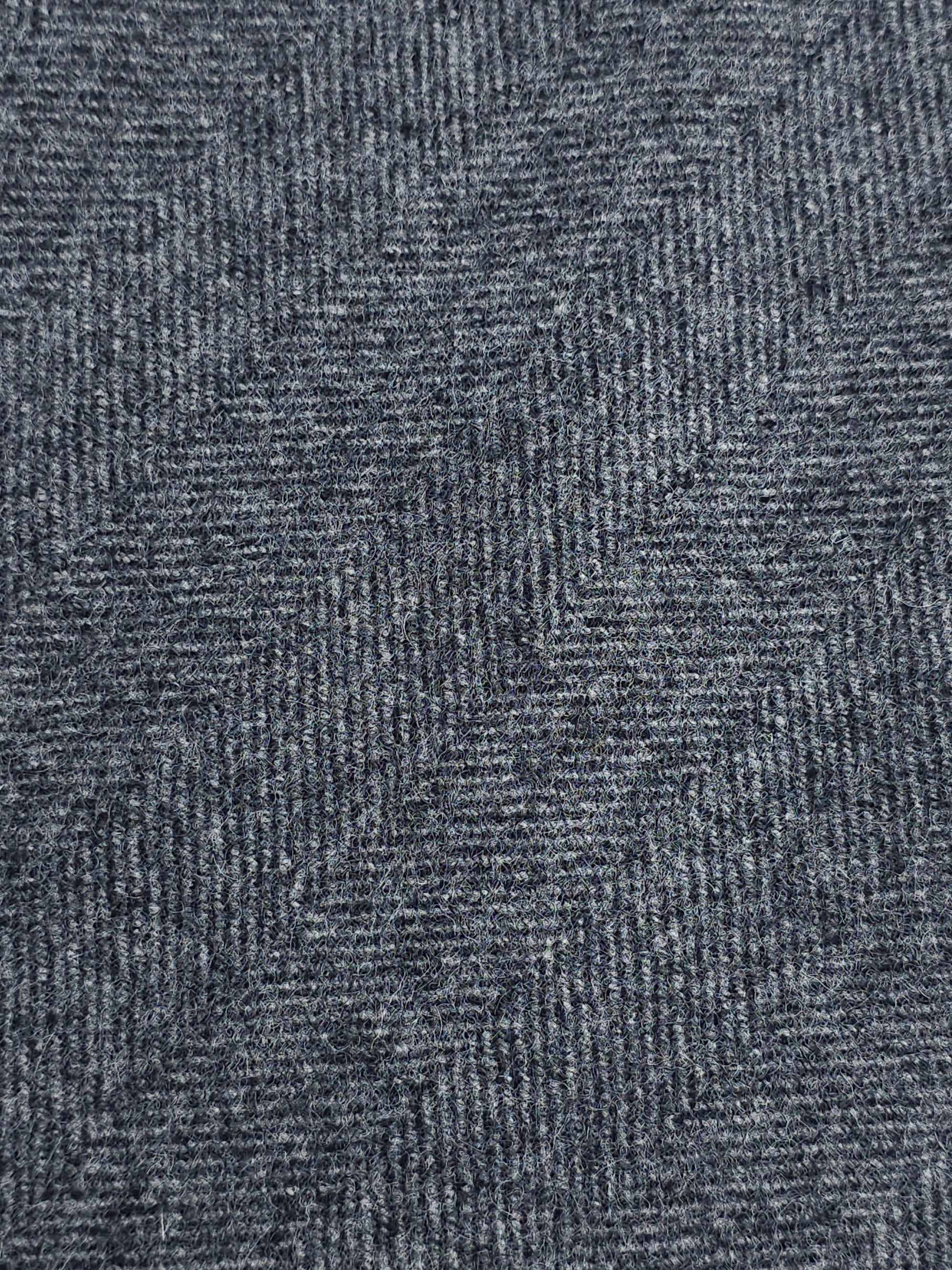 Grey Herringbone Mediumweight 100% Wool *ABRAHAM MOON*