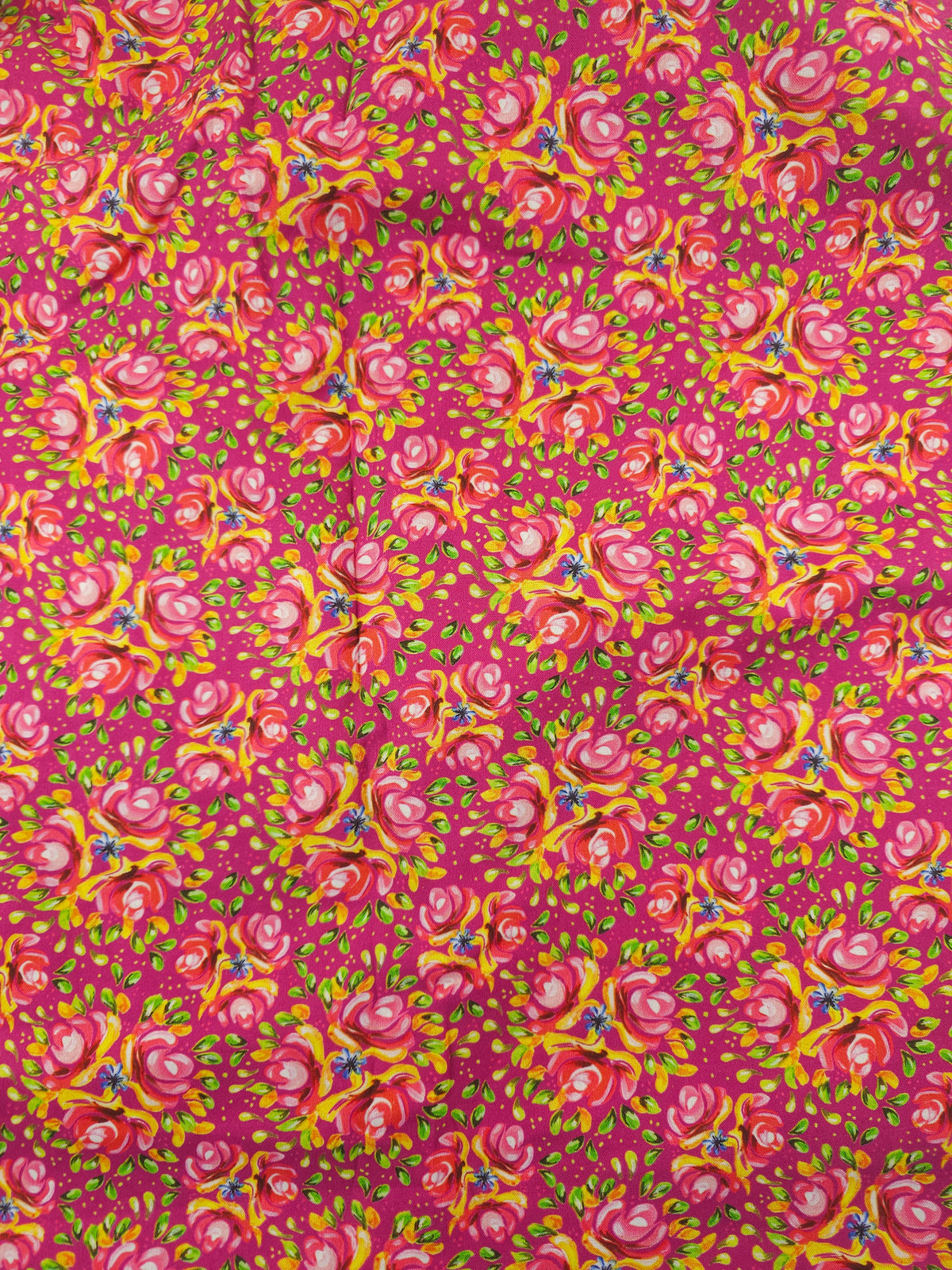 Cerise rose Cotton- 5m piece