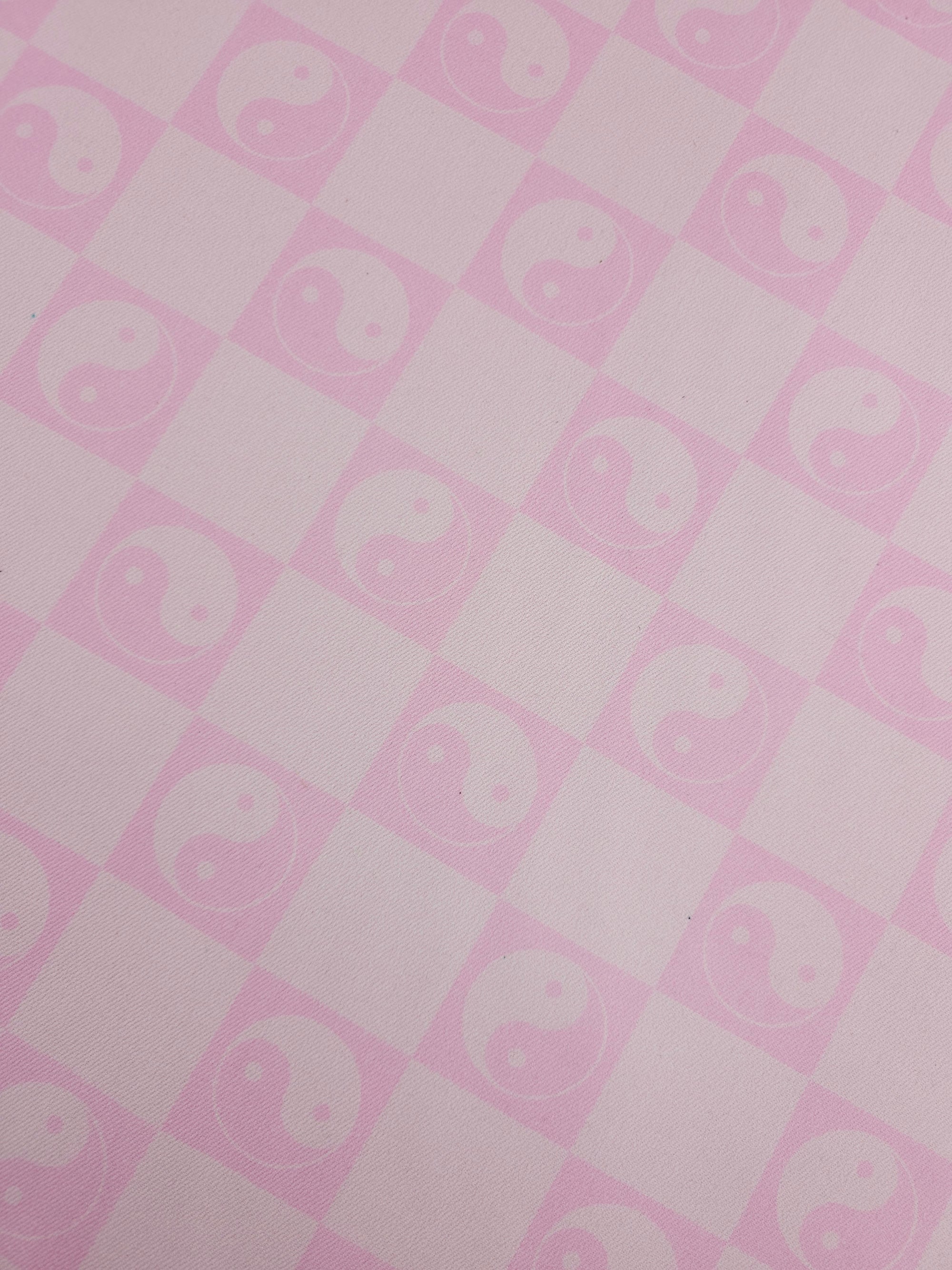 Pink Yin Yang Check Denim