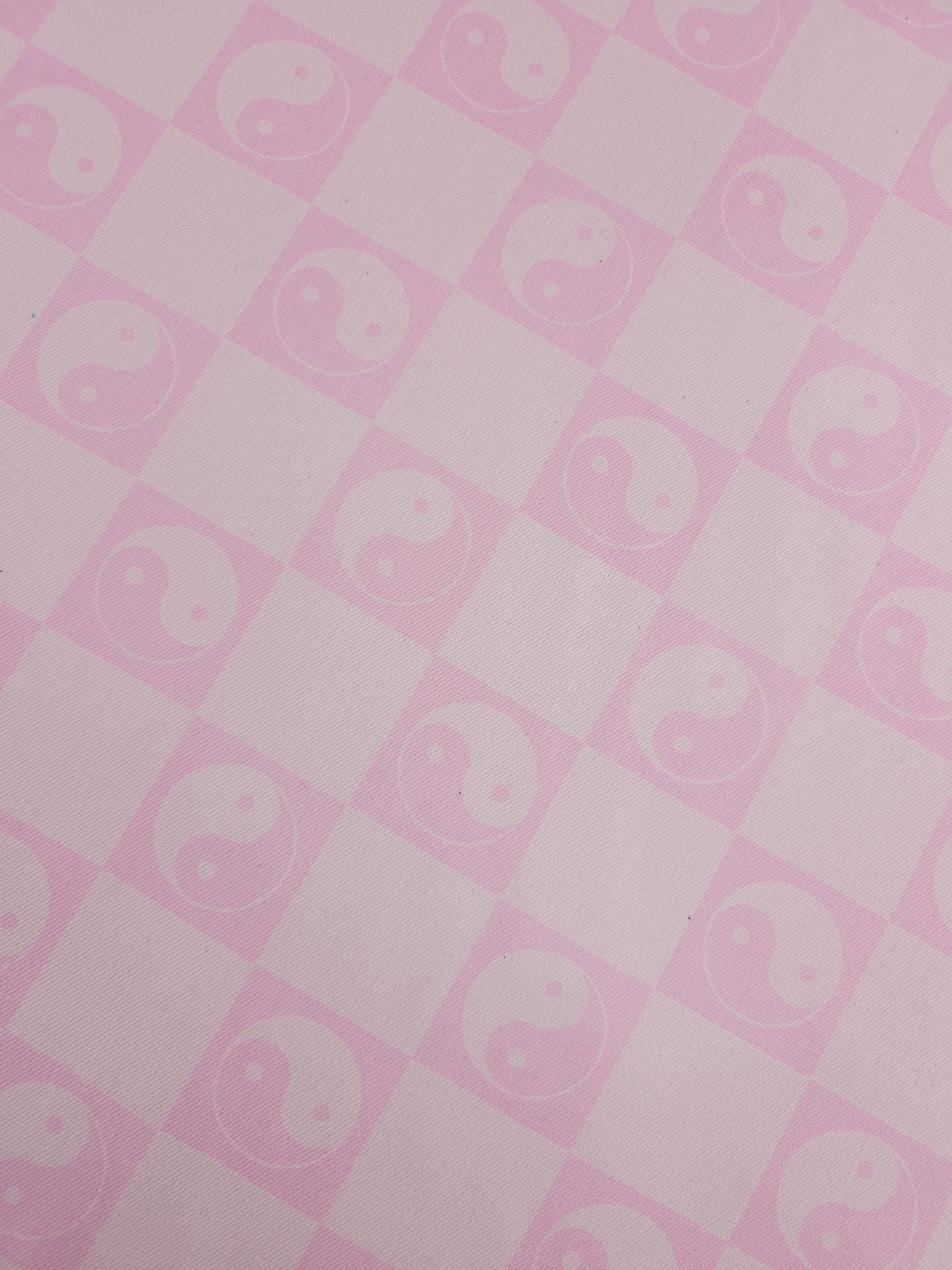 Pink Yin Yang Check Denim